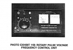 Photo exhibit 11b rotary pulse voltage