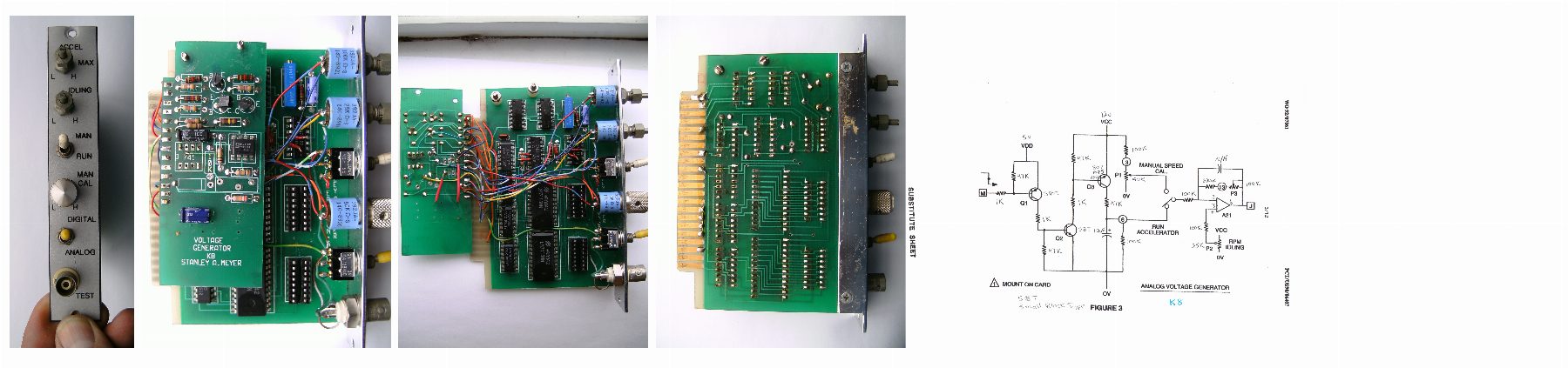 Analog voltage generator pcb k8 & accelerat card