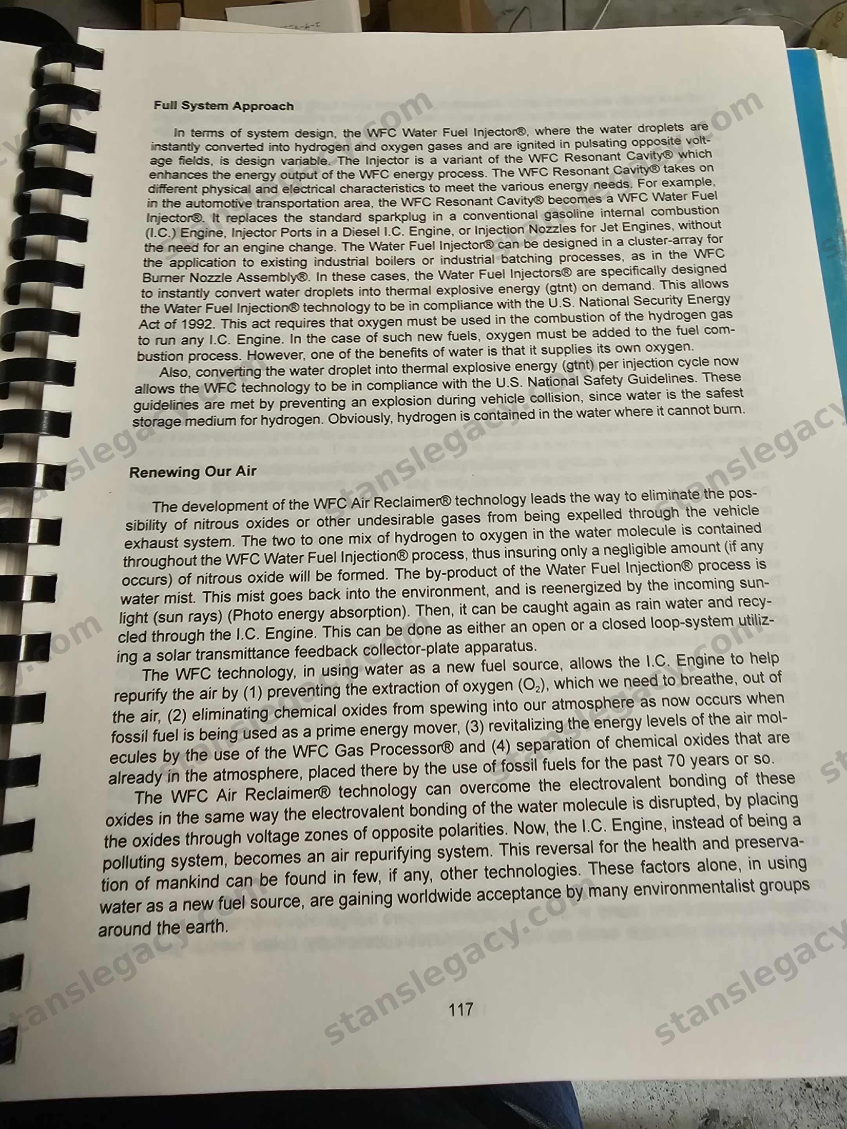 Page 117. “Full System Approach” and “Renewing Our Air”.