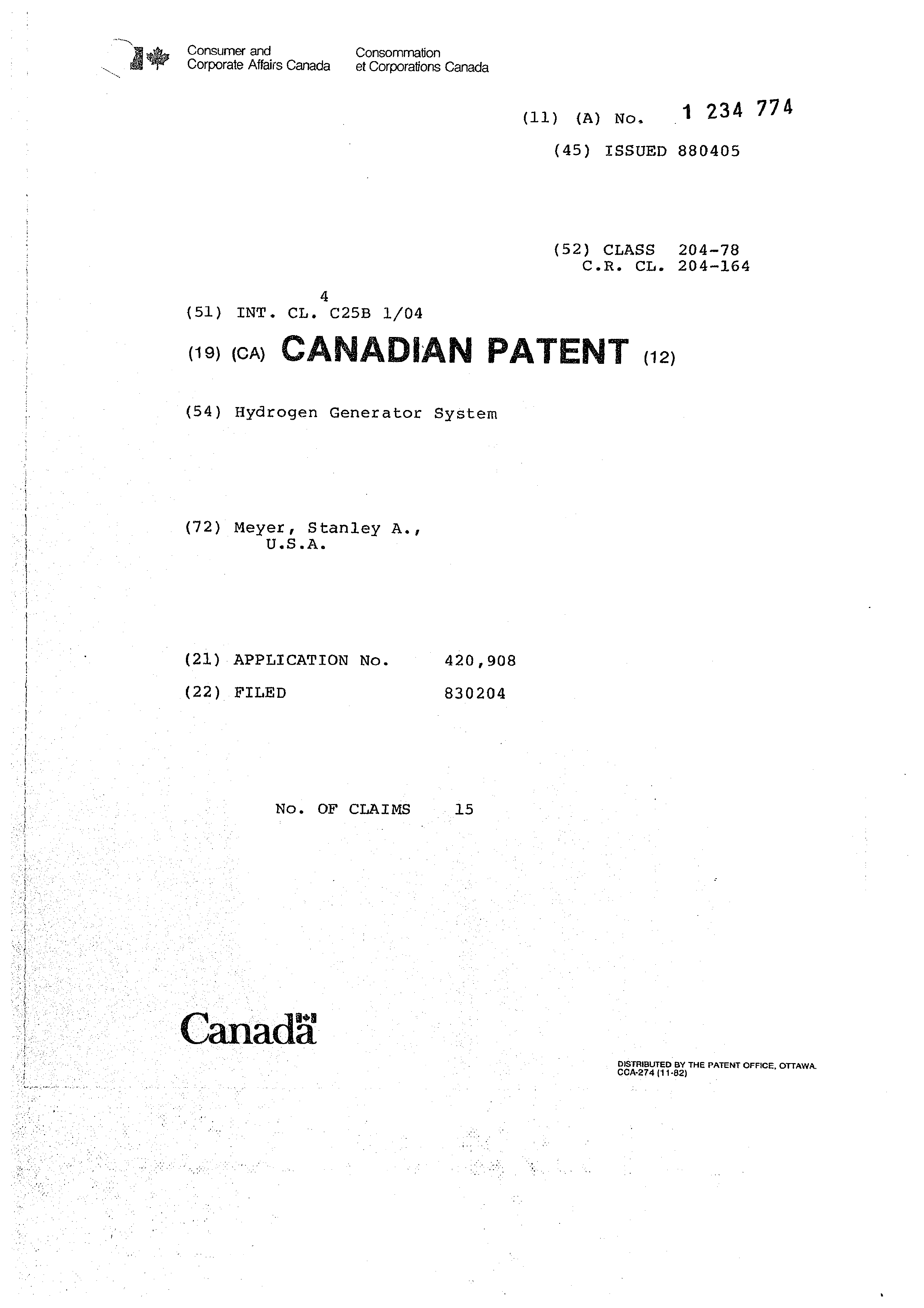 Page 1 of the original patent document