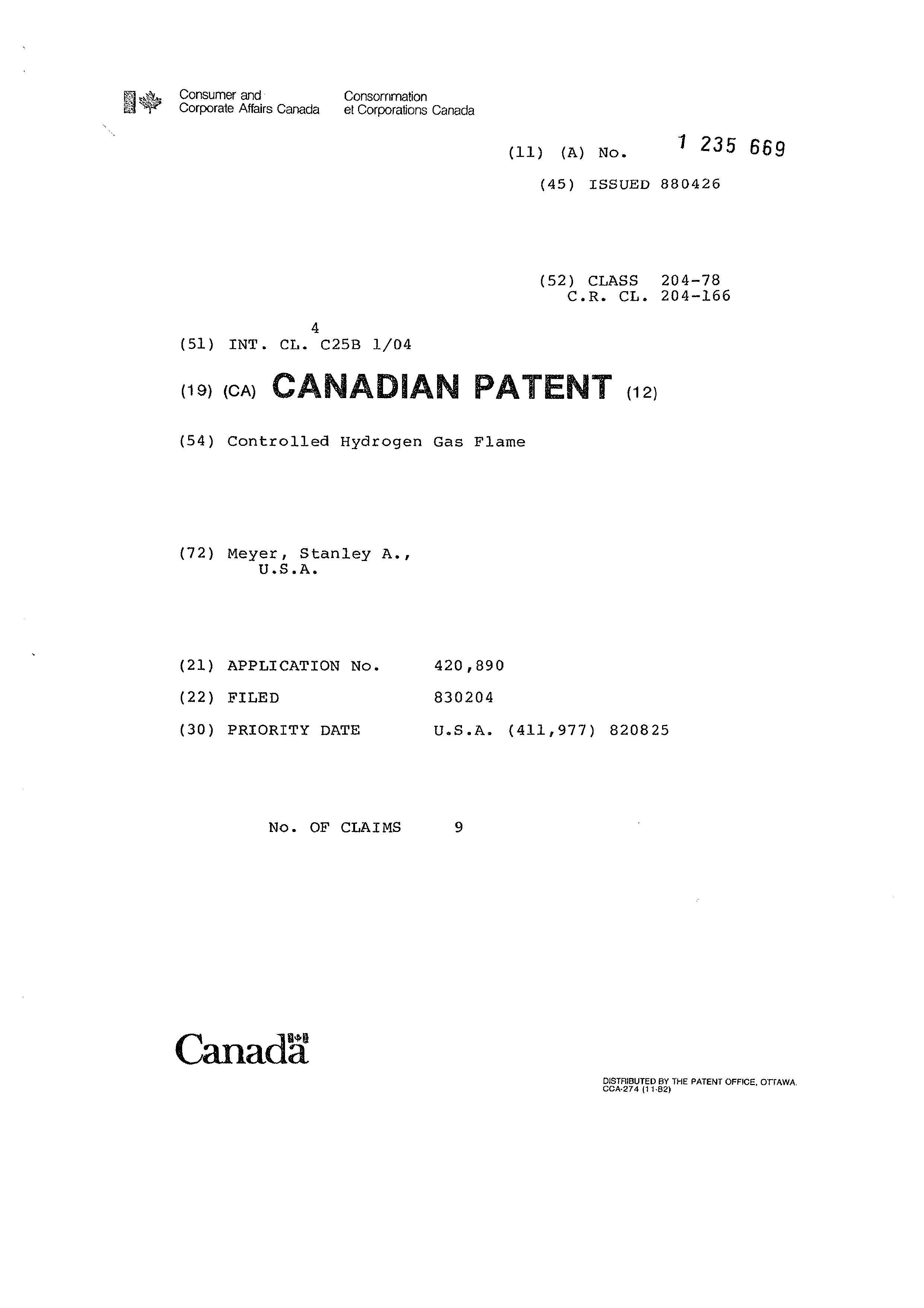 Page 1 of the original patent document