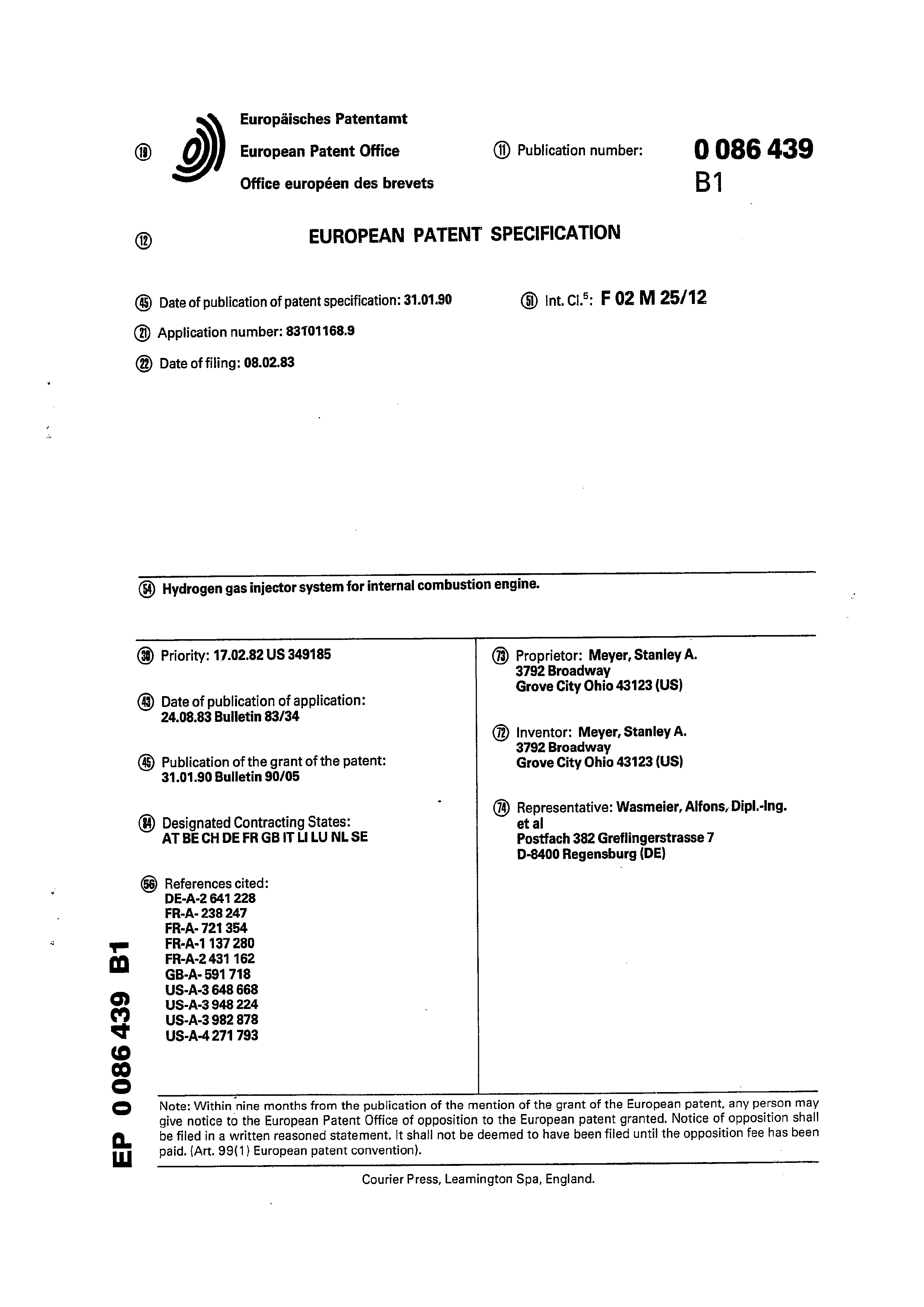 Page 1 of the original patent document
