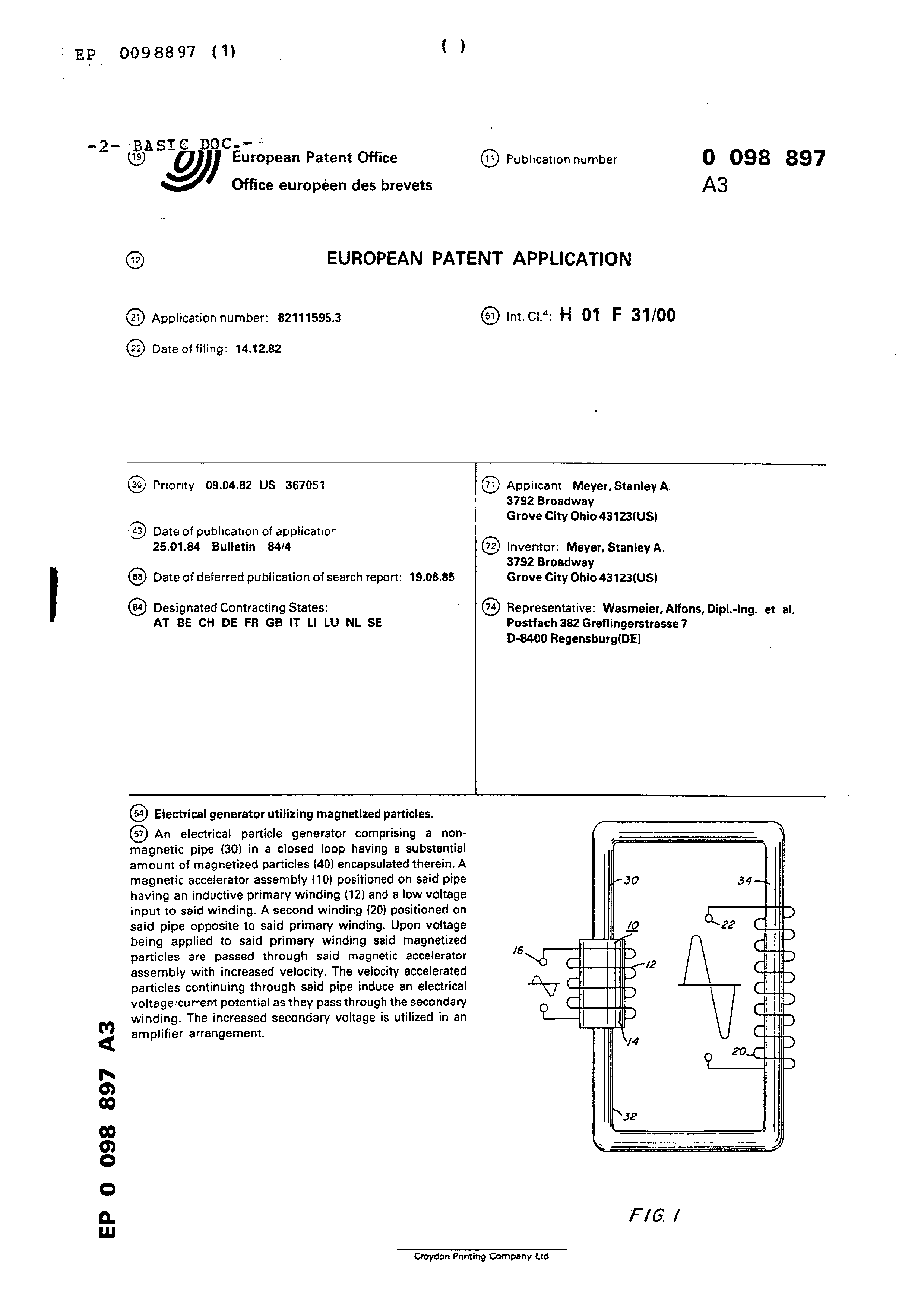 Page 1 of the original patent document