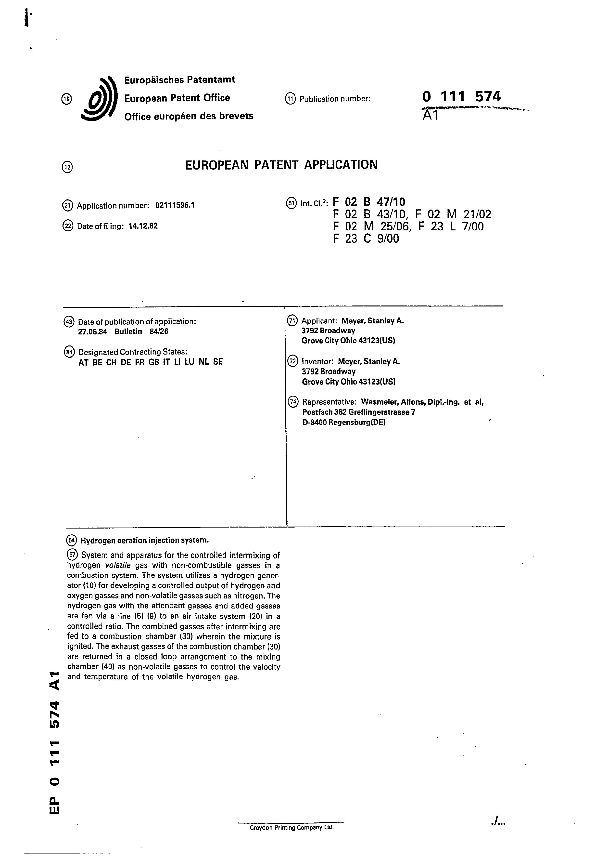Page 1 of the original patent document