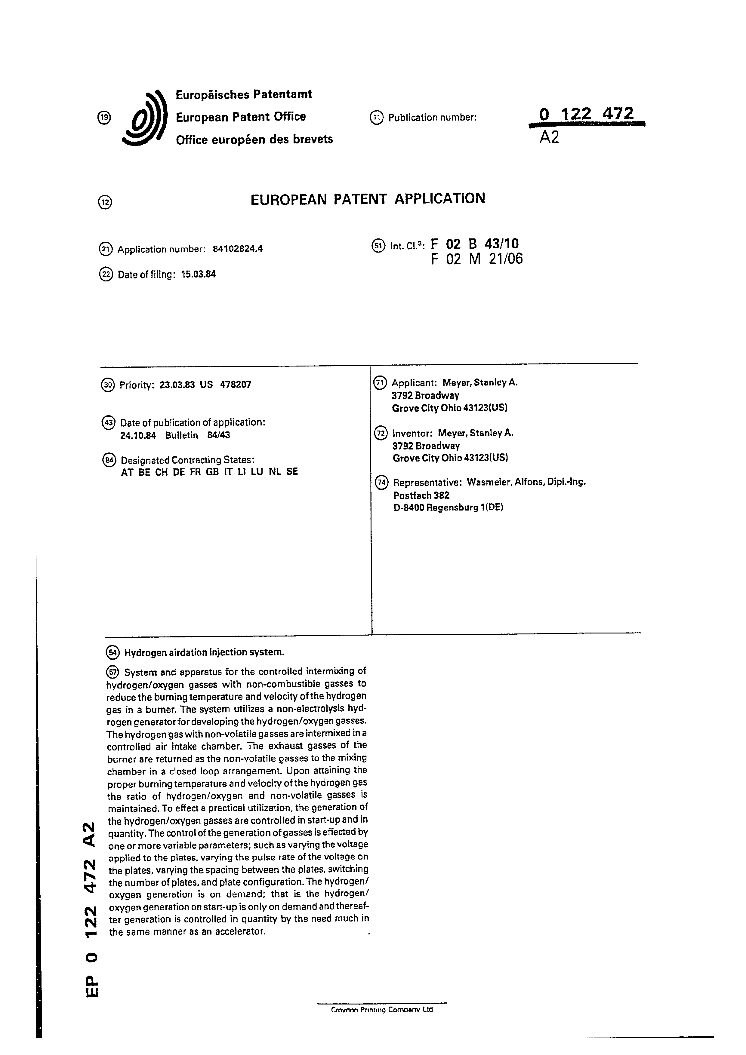 Page 1 of the original patent document