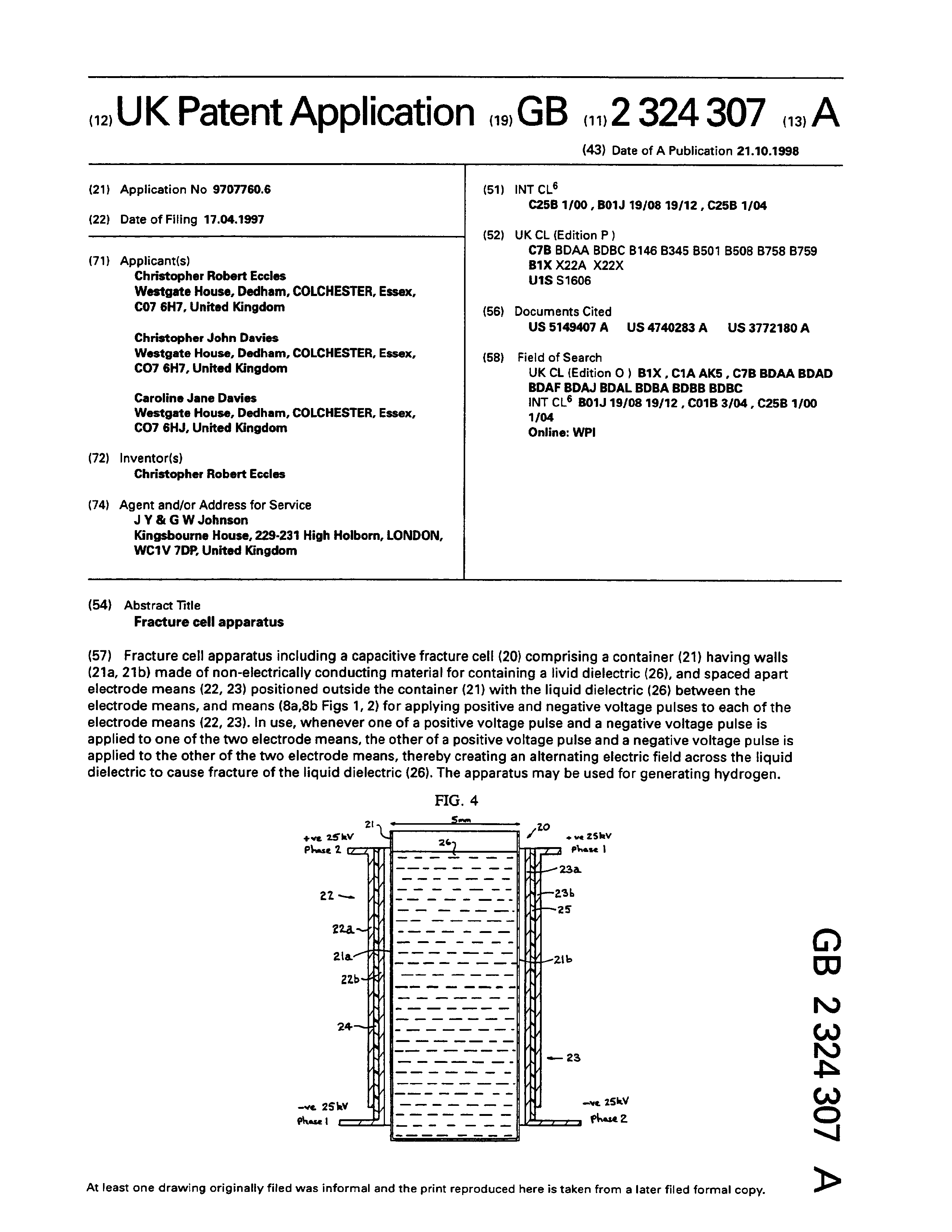 Page 1 of the original patent document