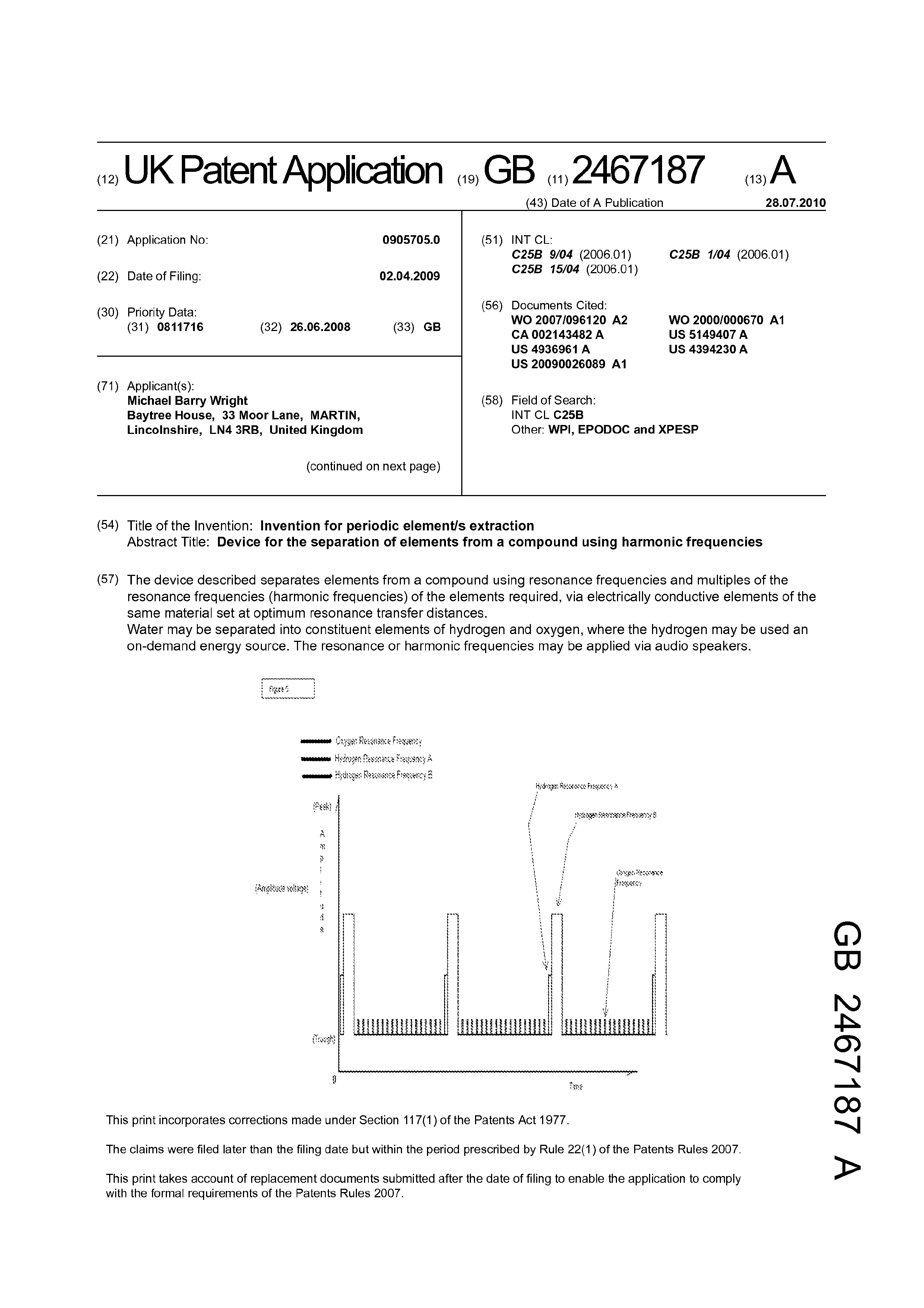 Page 1 of the original patent document