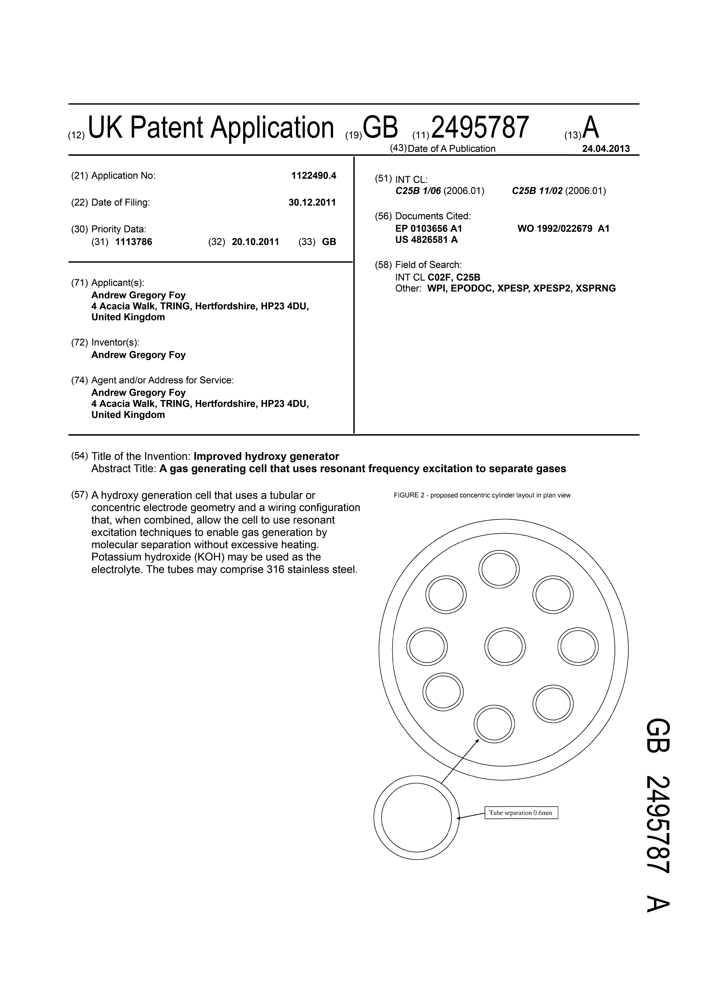 Page 1 of the original patent document