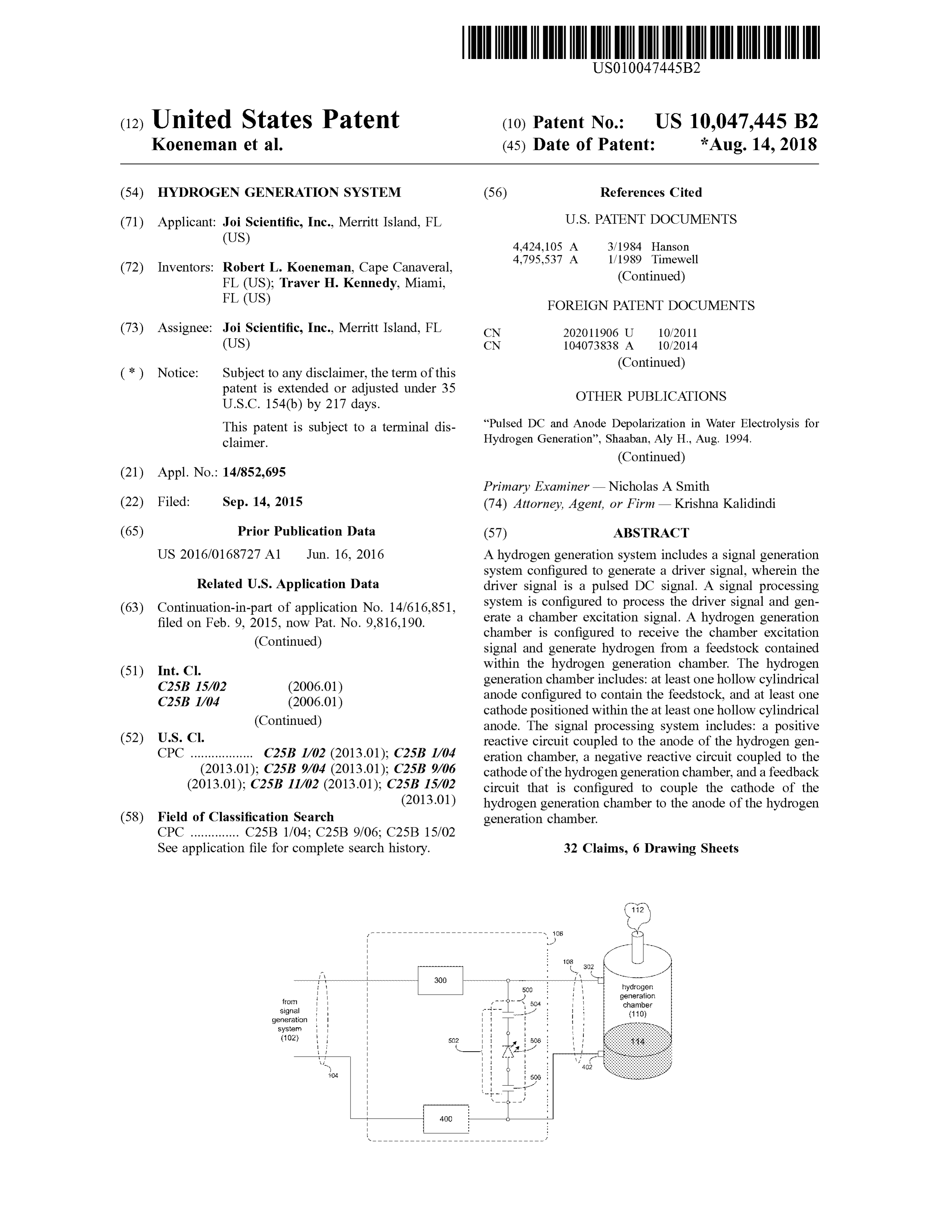 Page 1 of the original patent document