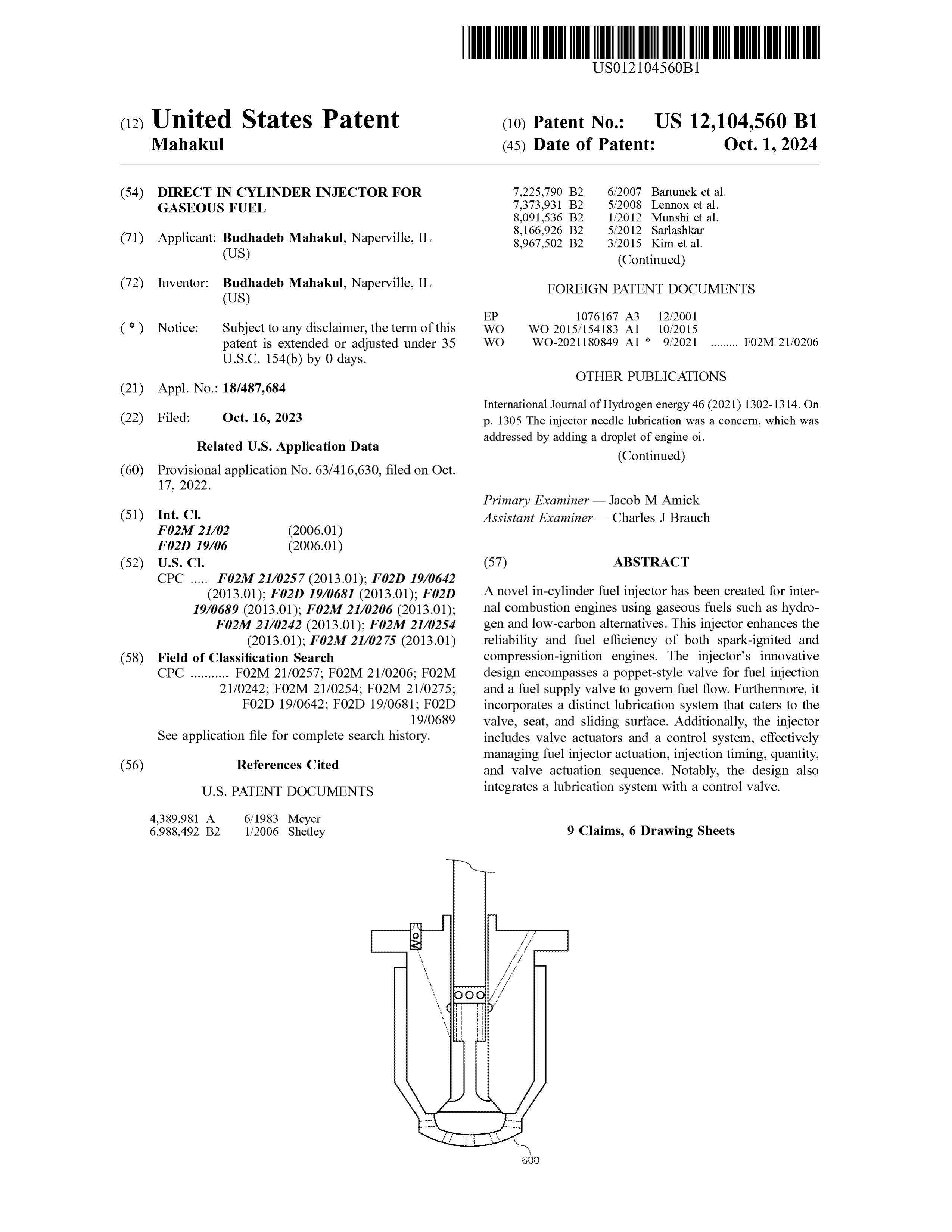 Page 1 of the original patent document