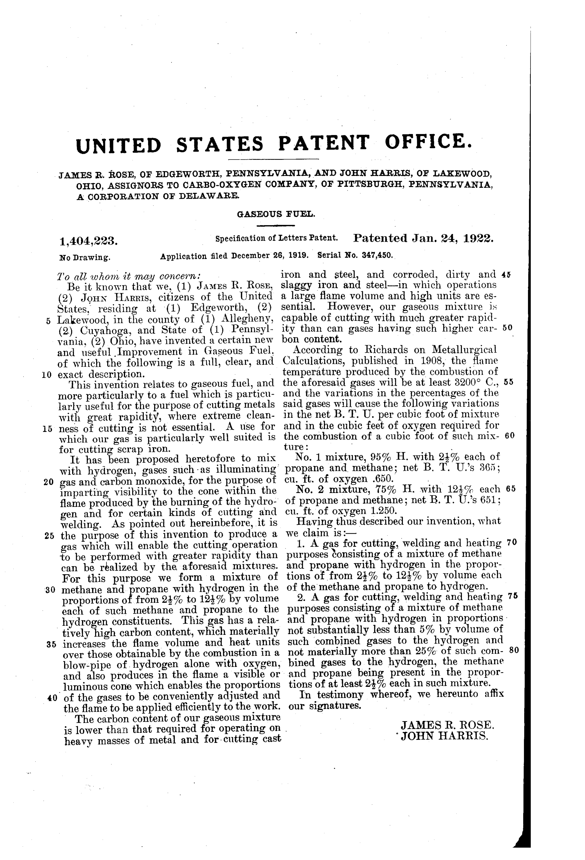 Page 1 of the original patent document