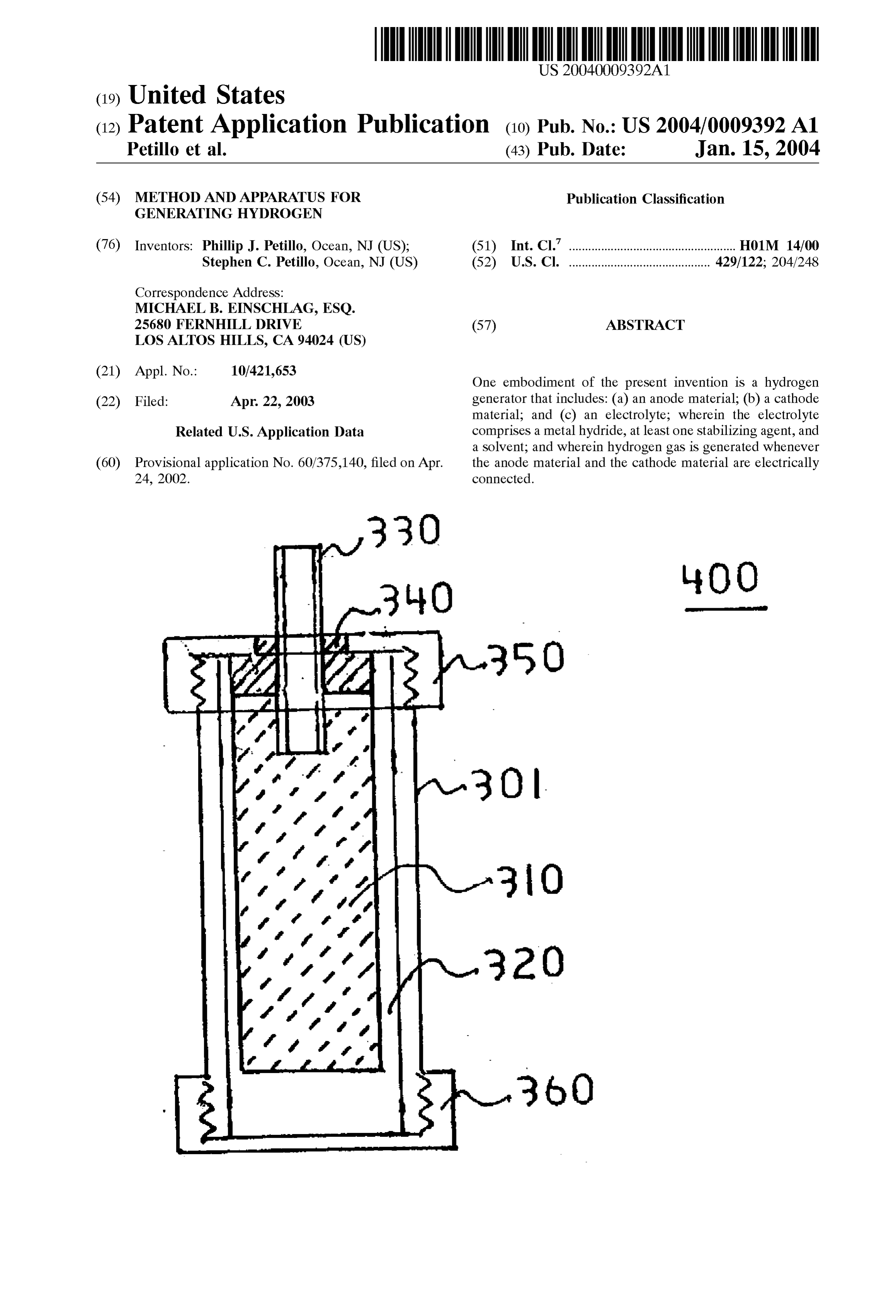 Page 1 of the original patent document