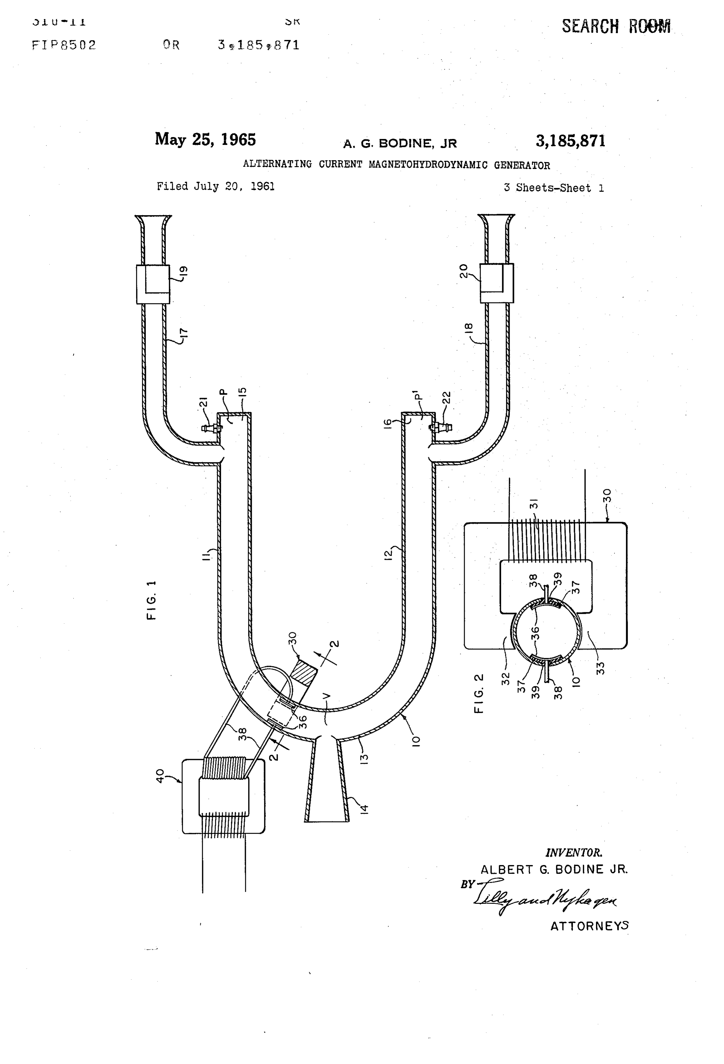 Drawing sheet, page 1