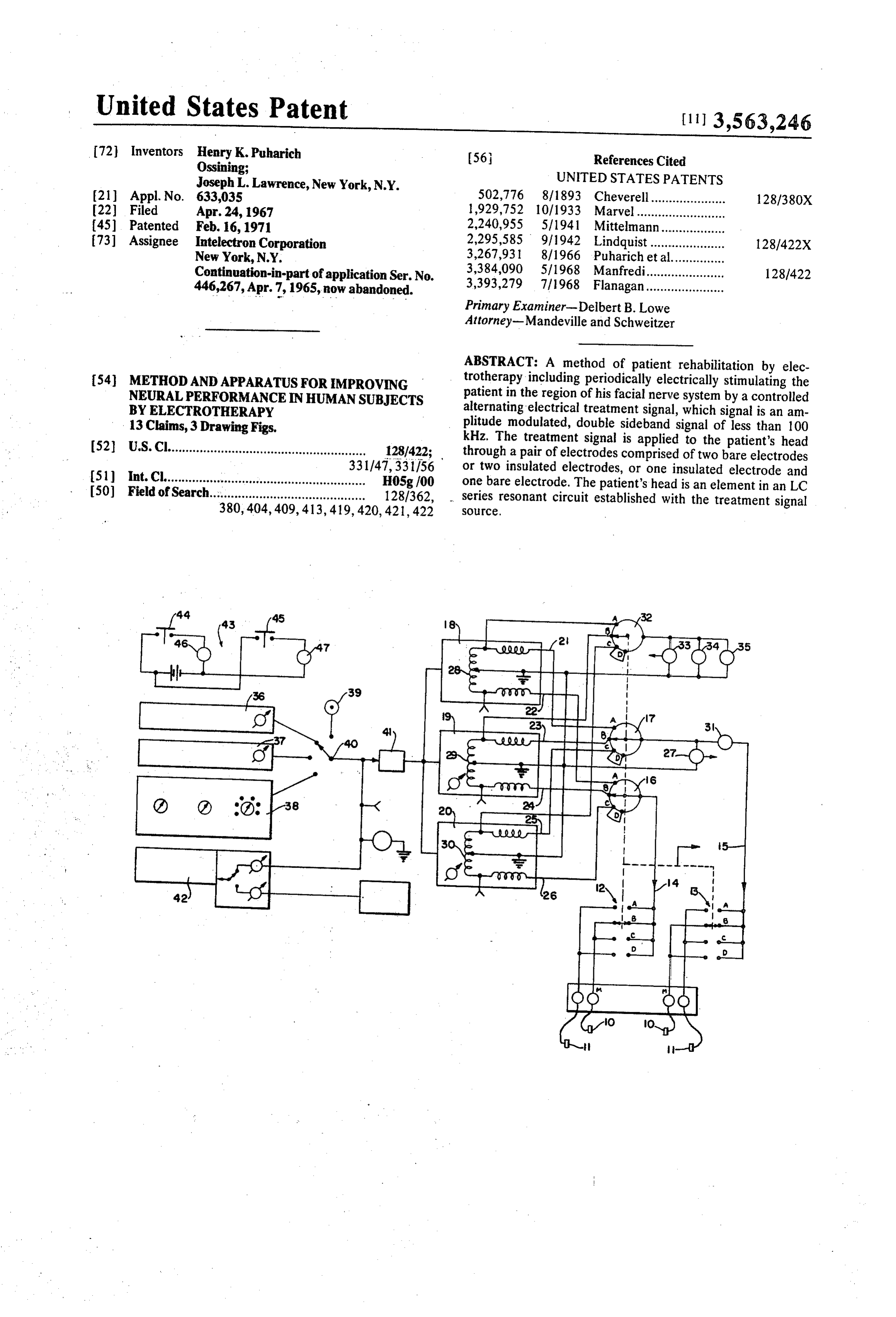Page 1 of the original patent document
