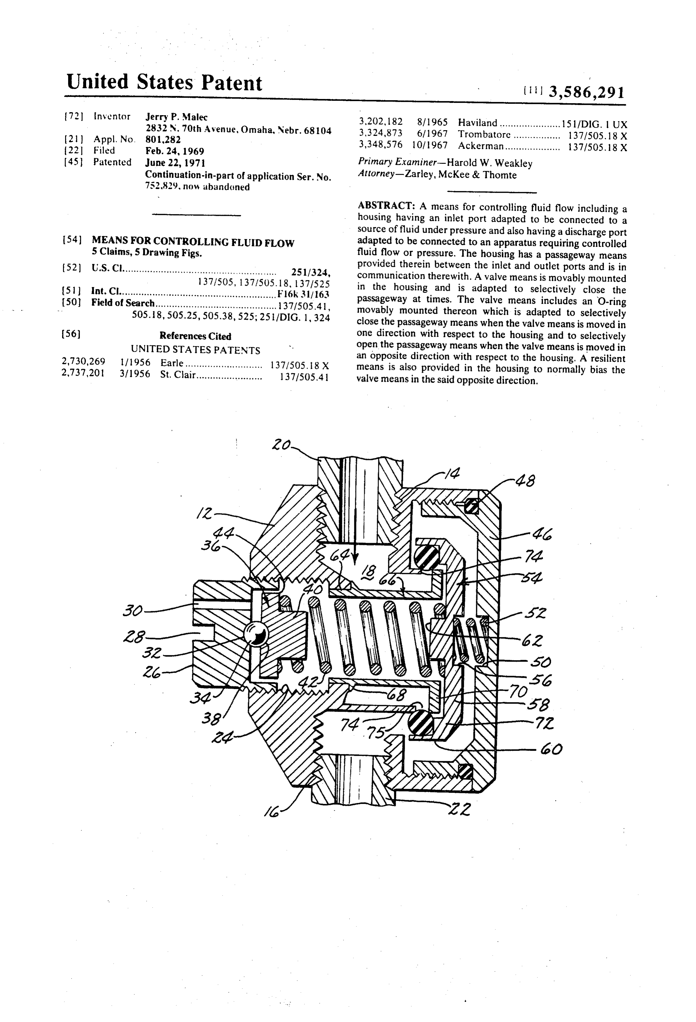 Page 1 of the original patent document