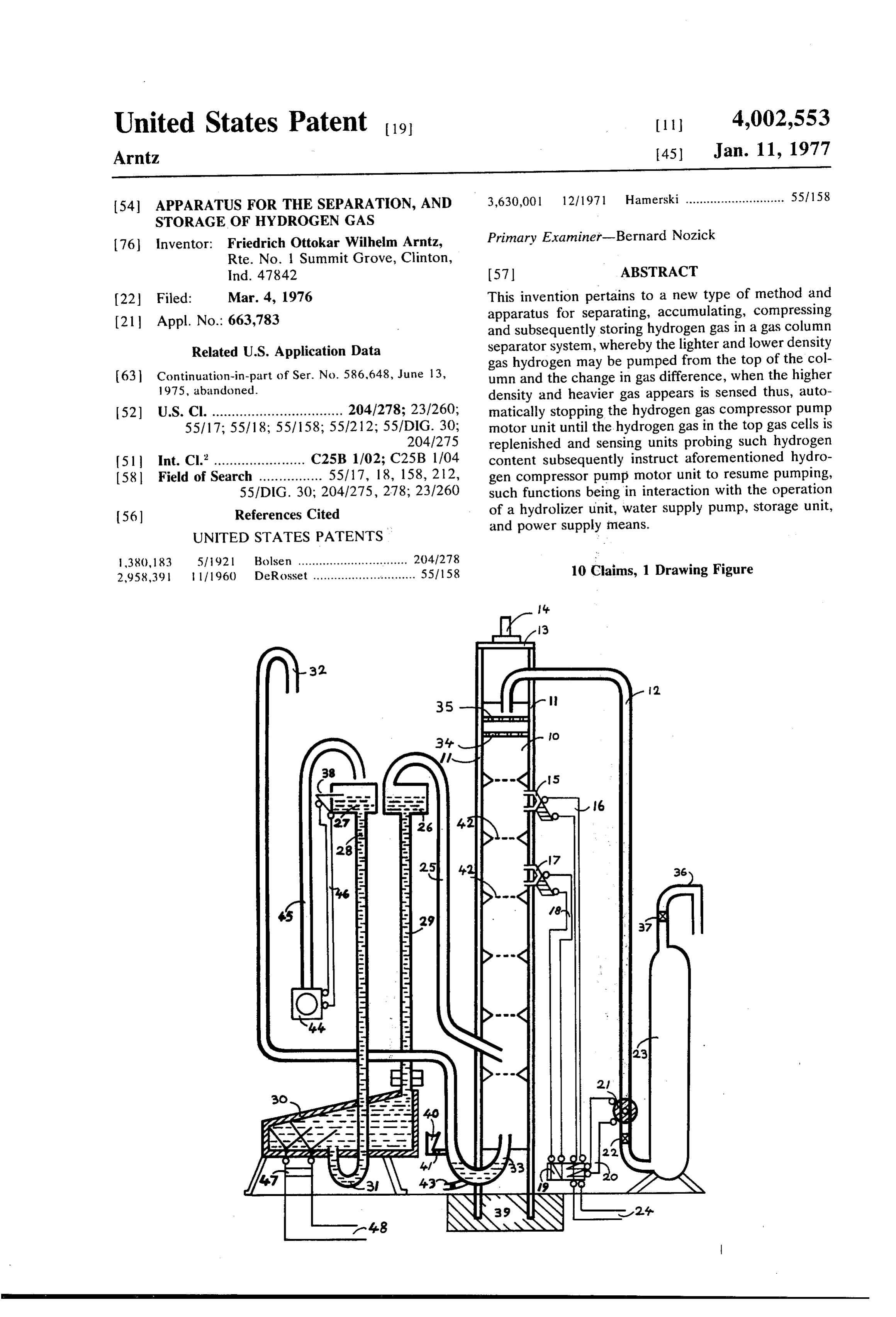 Page 1 of the original patent document