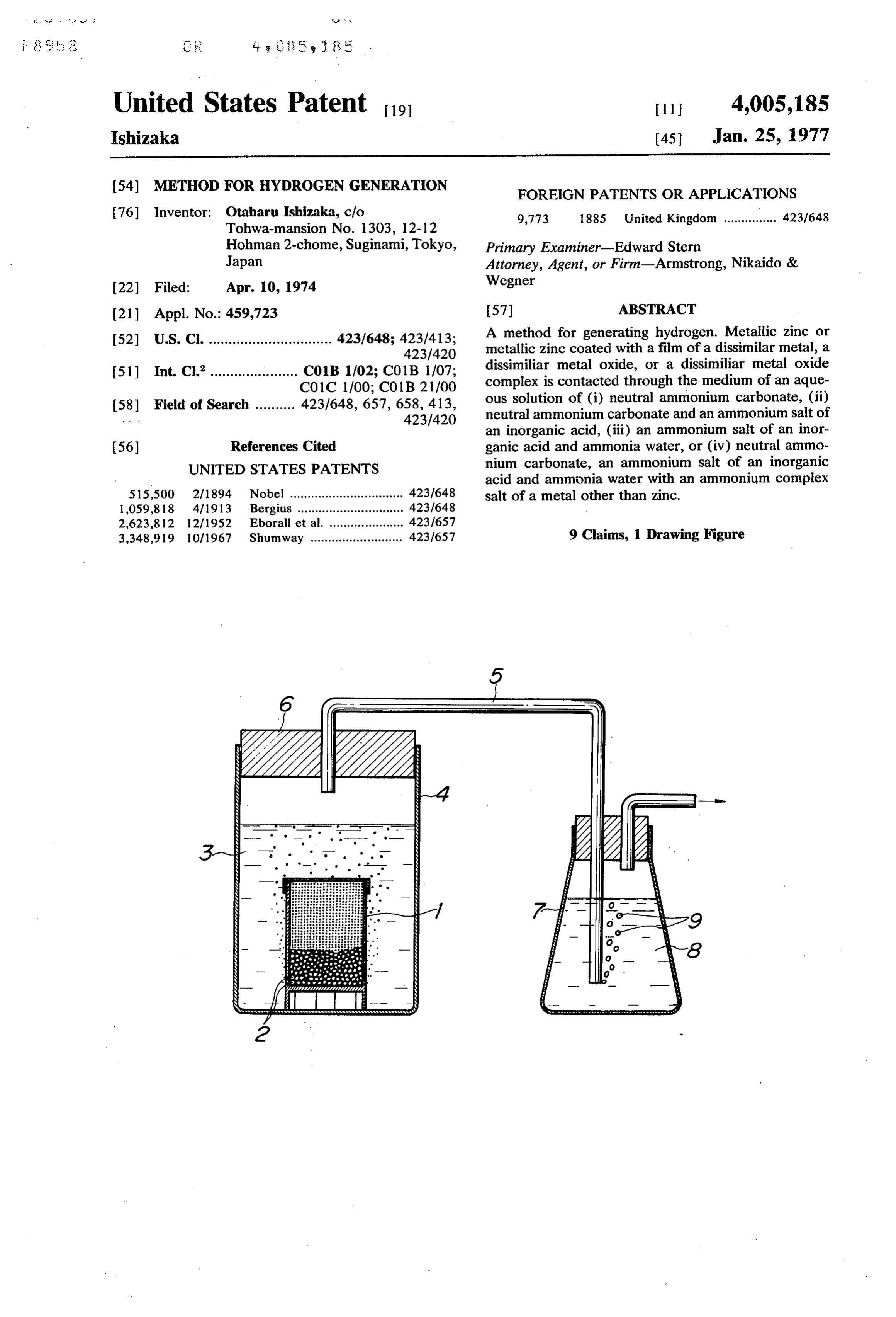 Page 1 of the original patent document