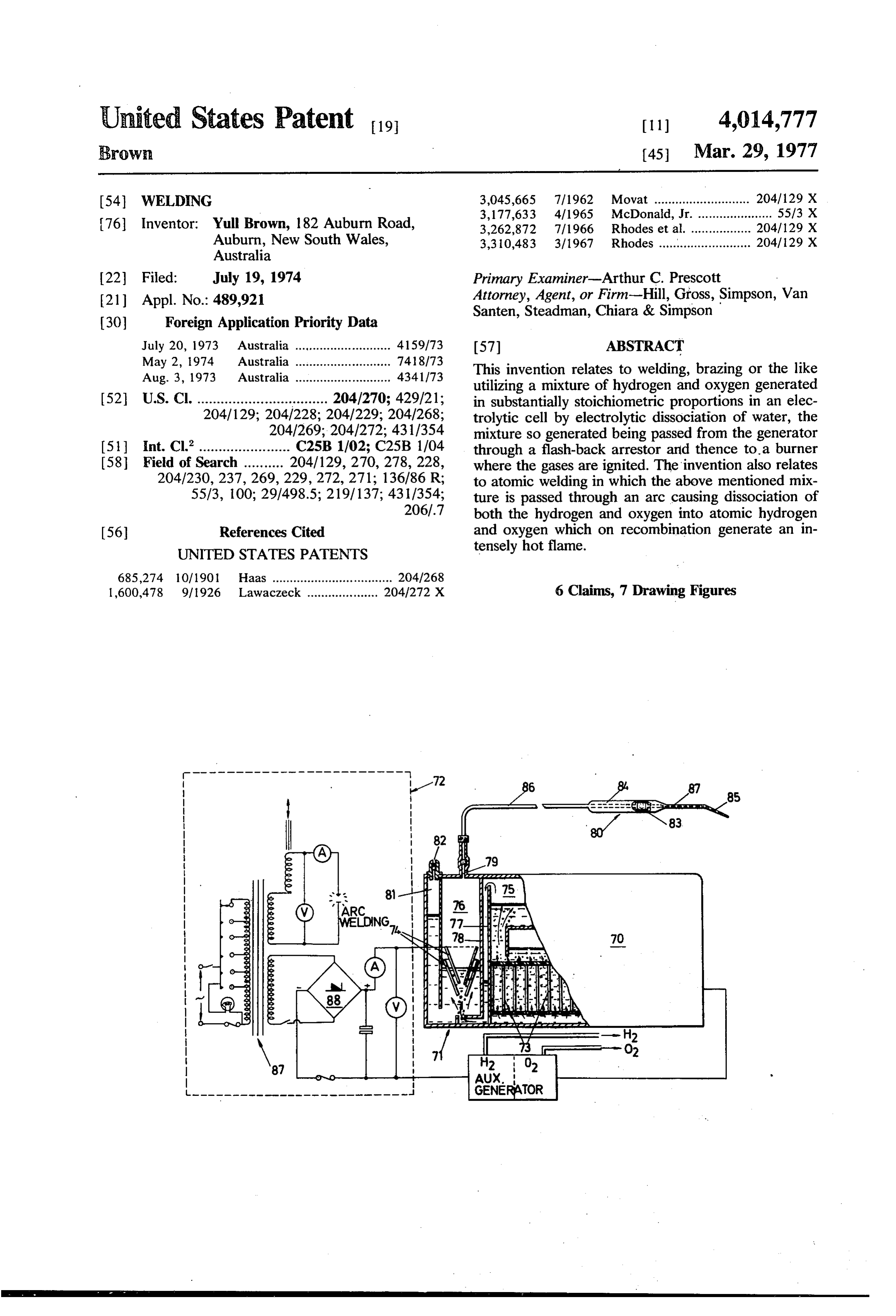 Page 1 of the original patent document
