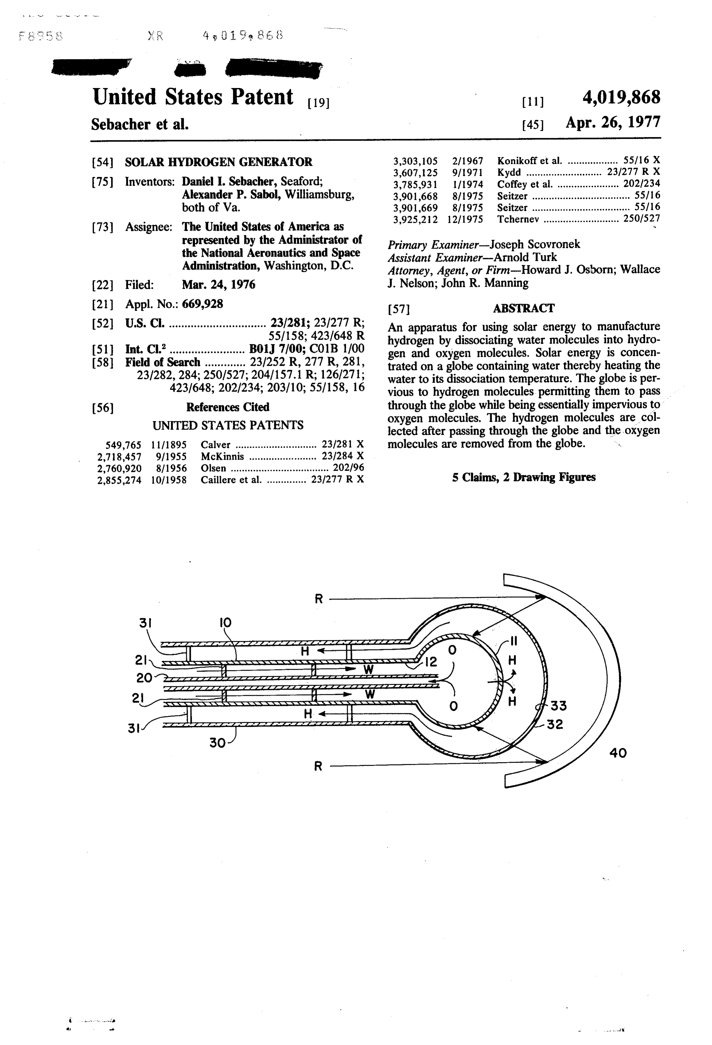 Page 1 of the original patent document