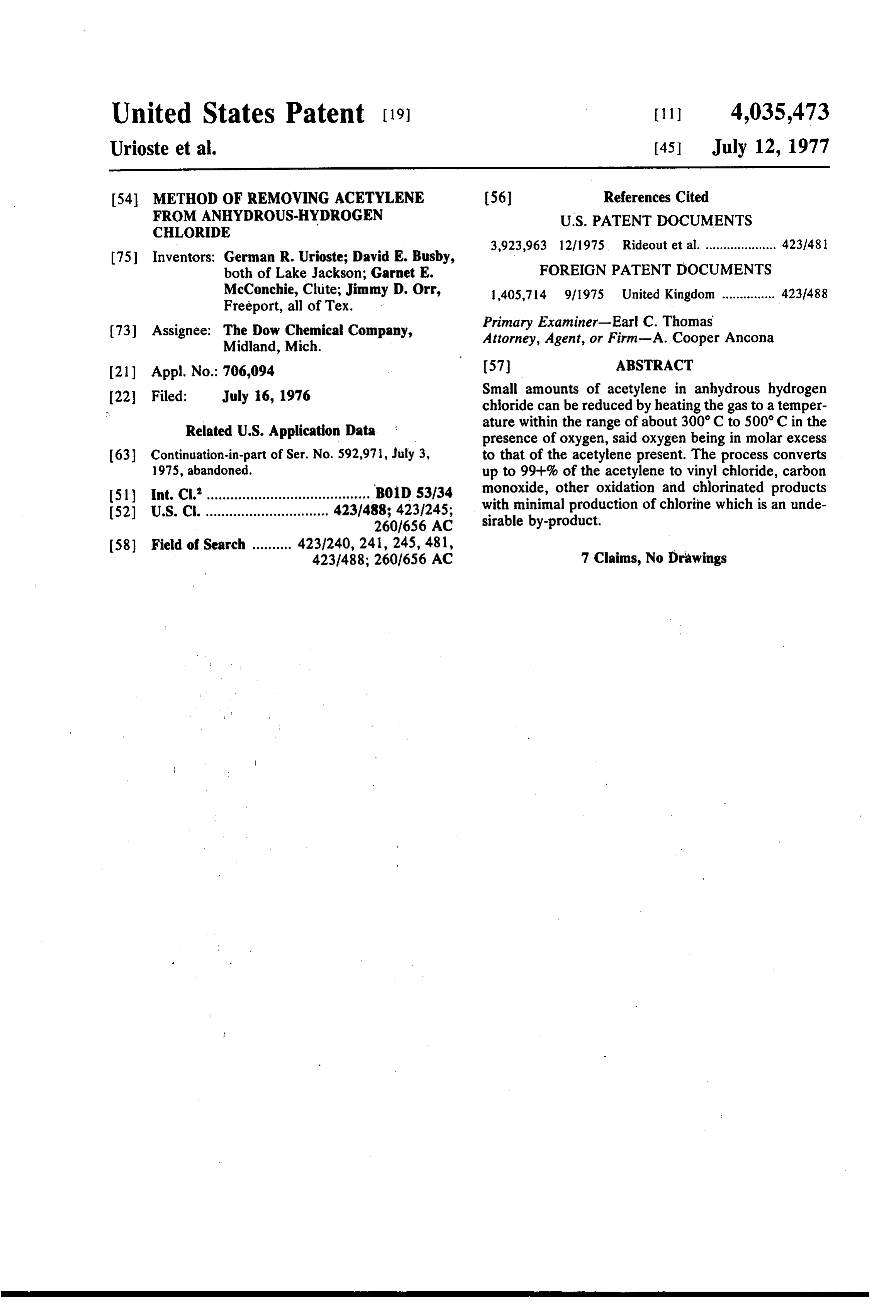 Page 1 of the original patent document