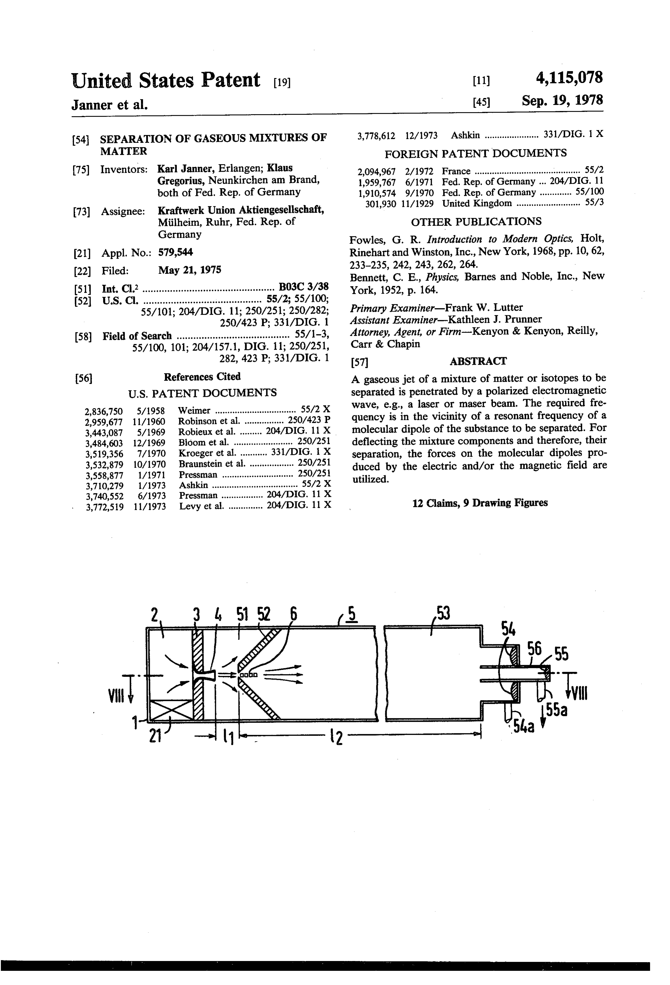 Page 1 of the original patent document