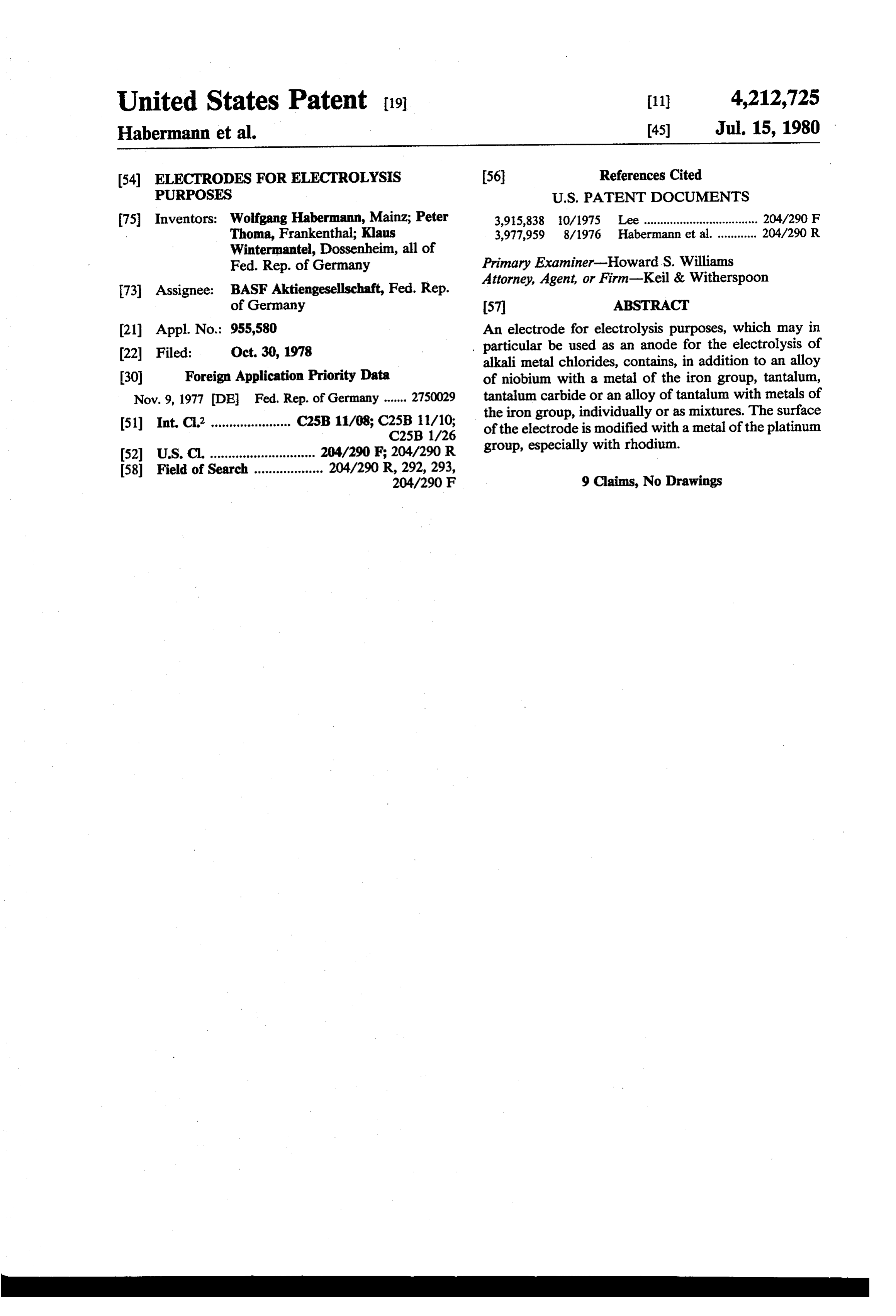 Page 1 of the original patent document