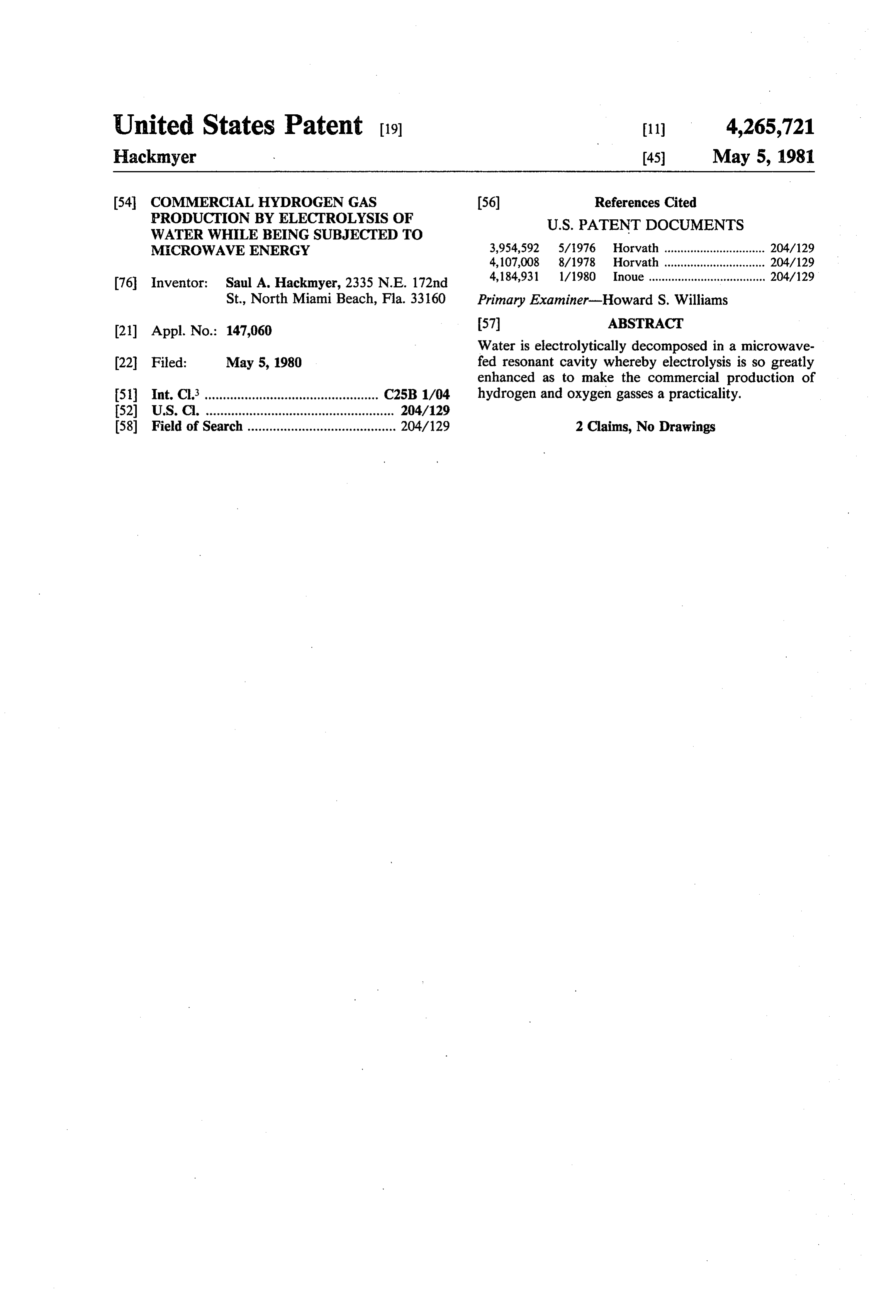 Page 1 of the original patent document