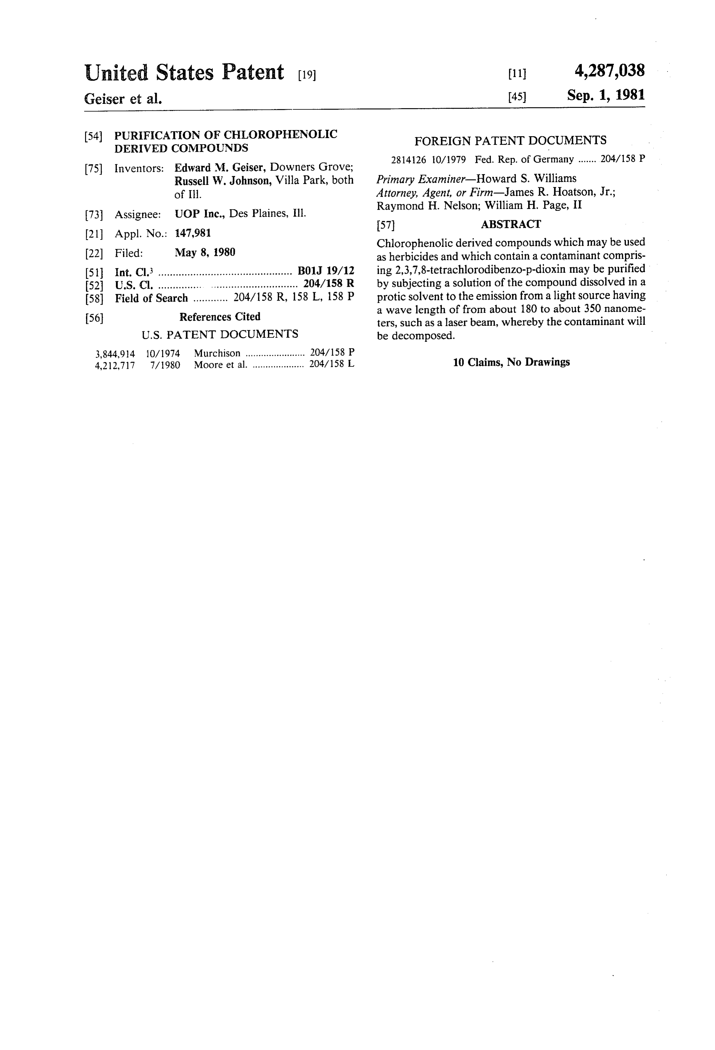 Page 1 of the original patent document