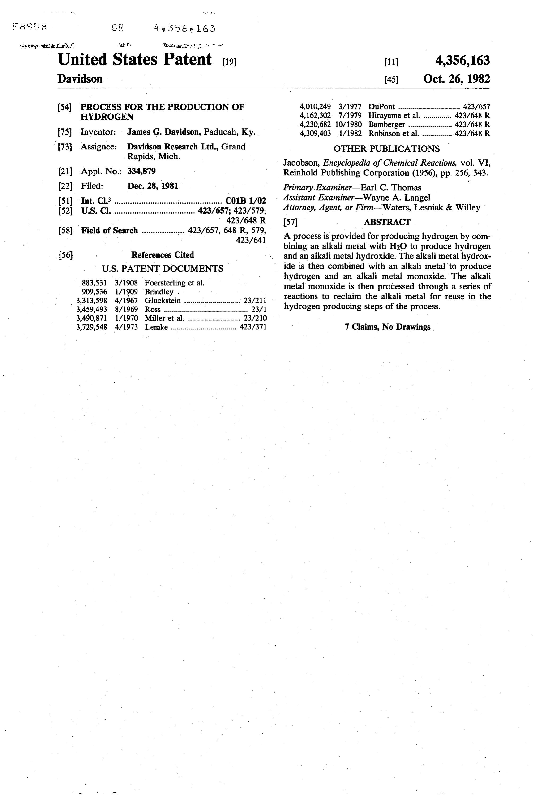 Page 1 of the original patent document