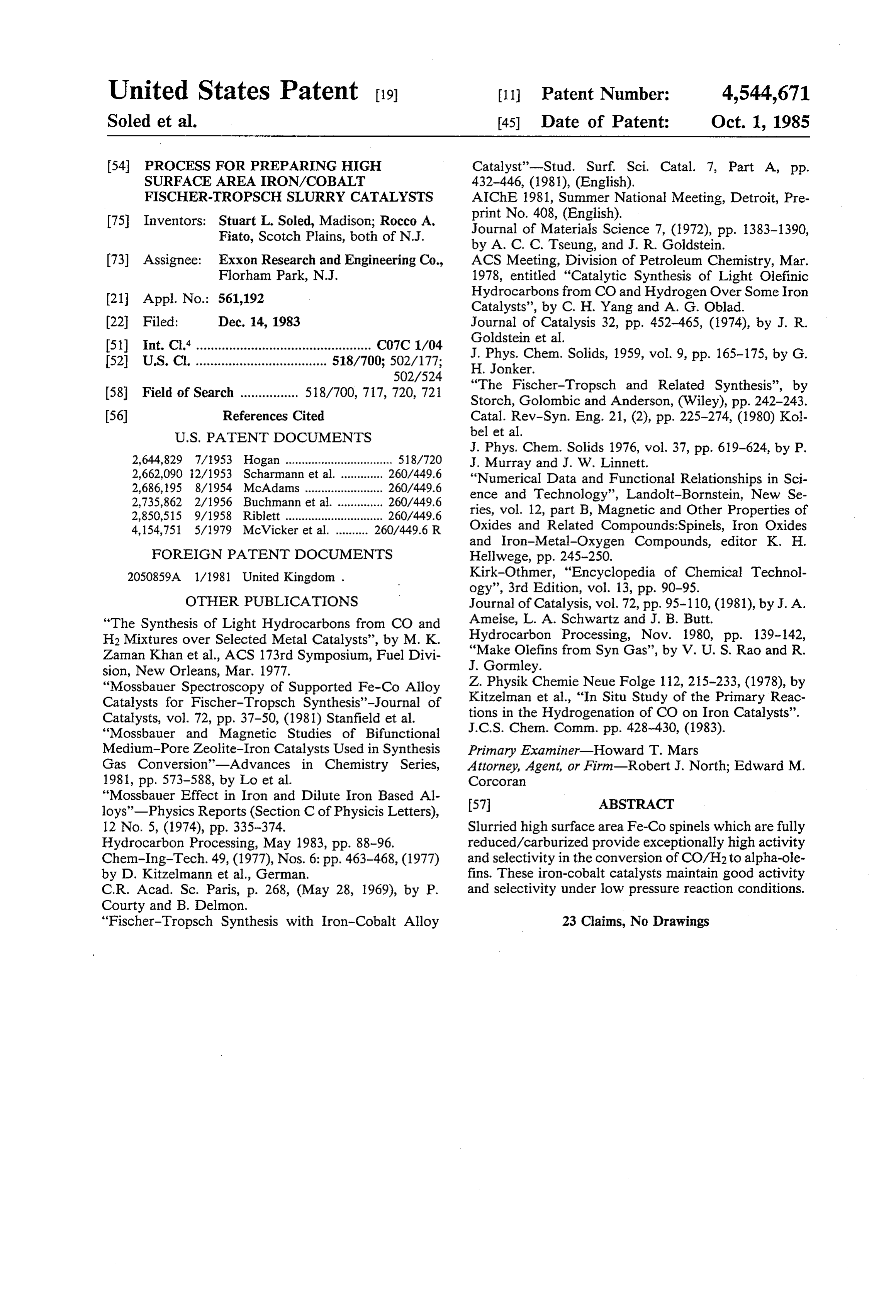 Page 1 of the original patent document