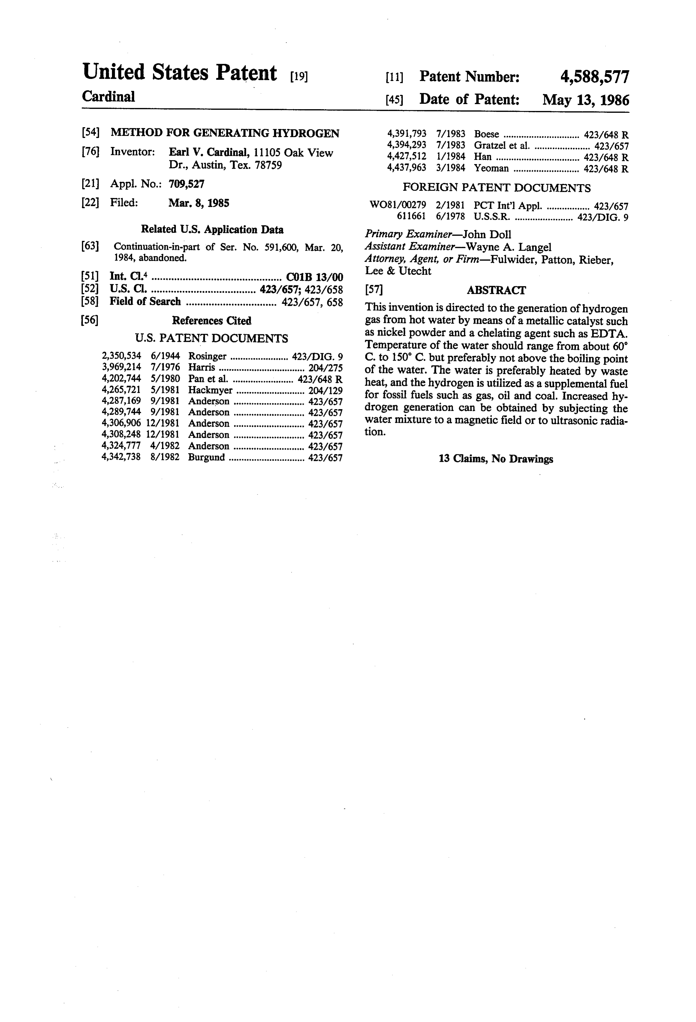 Page 1 of the original patent document