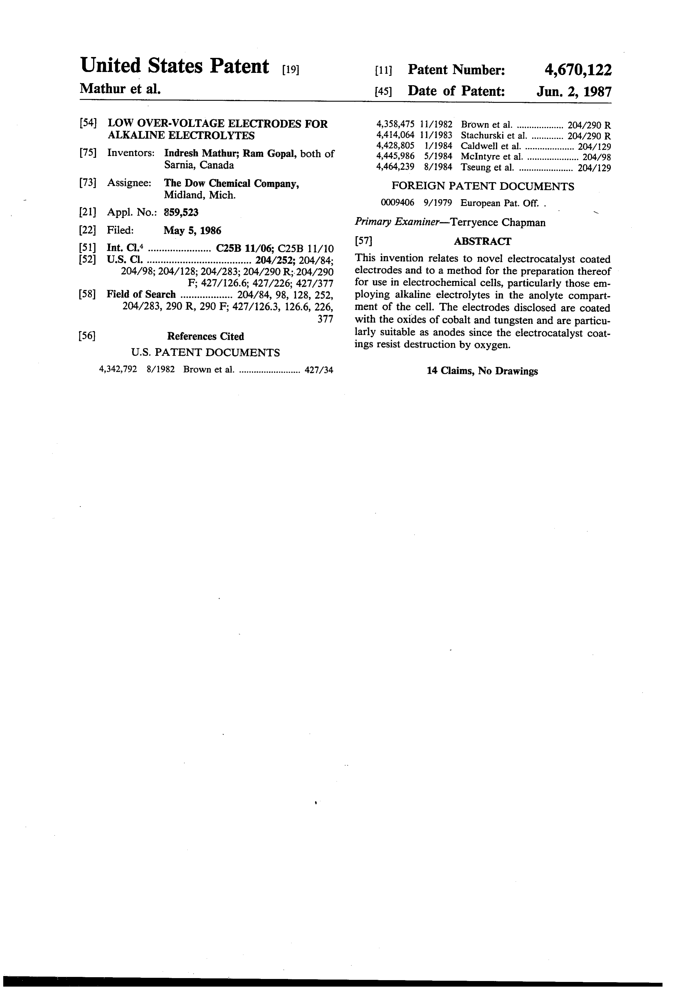 Page 1 of the original patent document