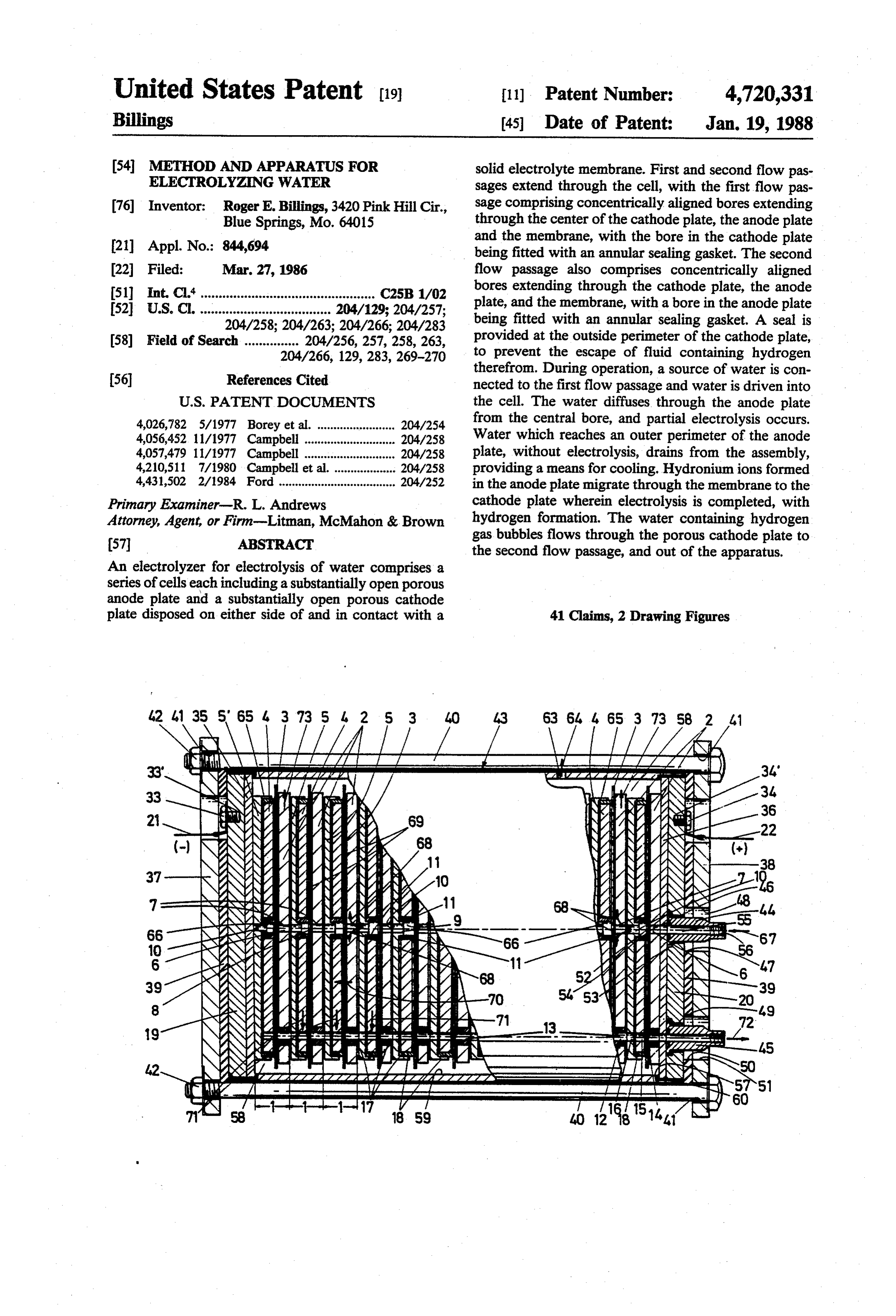Page 1 of the original patent document