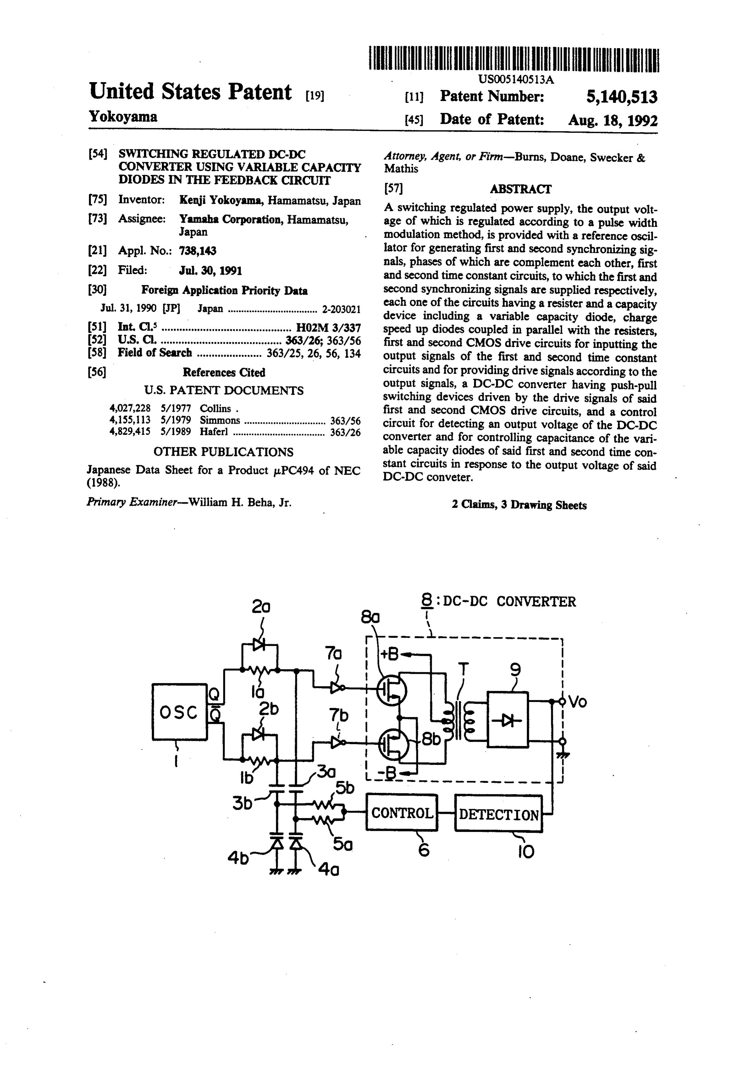 Page 1 of the original patent document