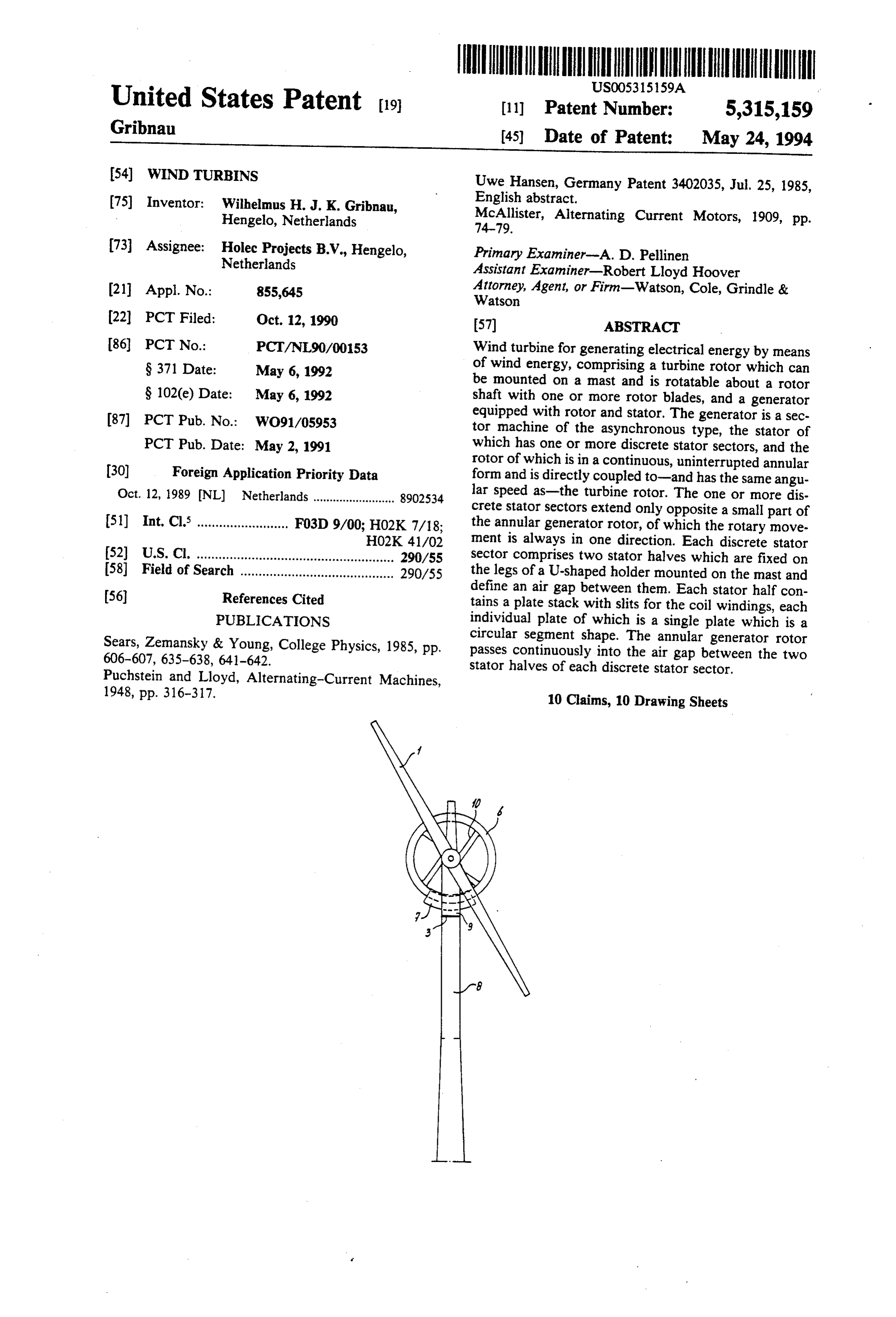 Page 1 of the original patent document