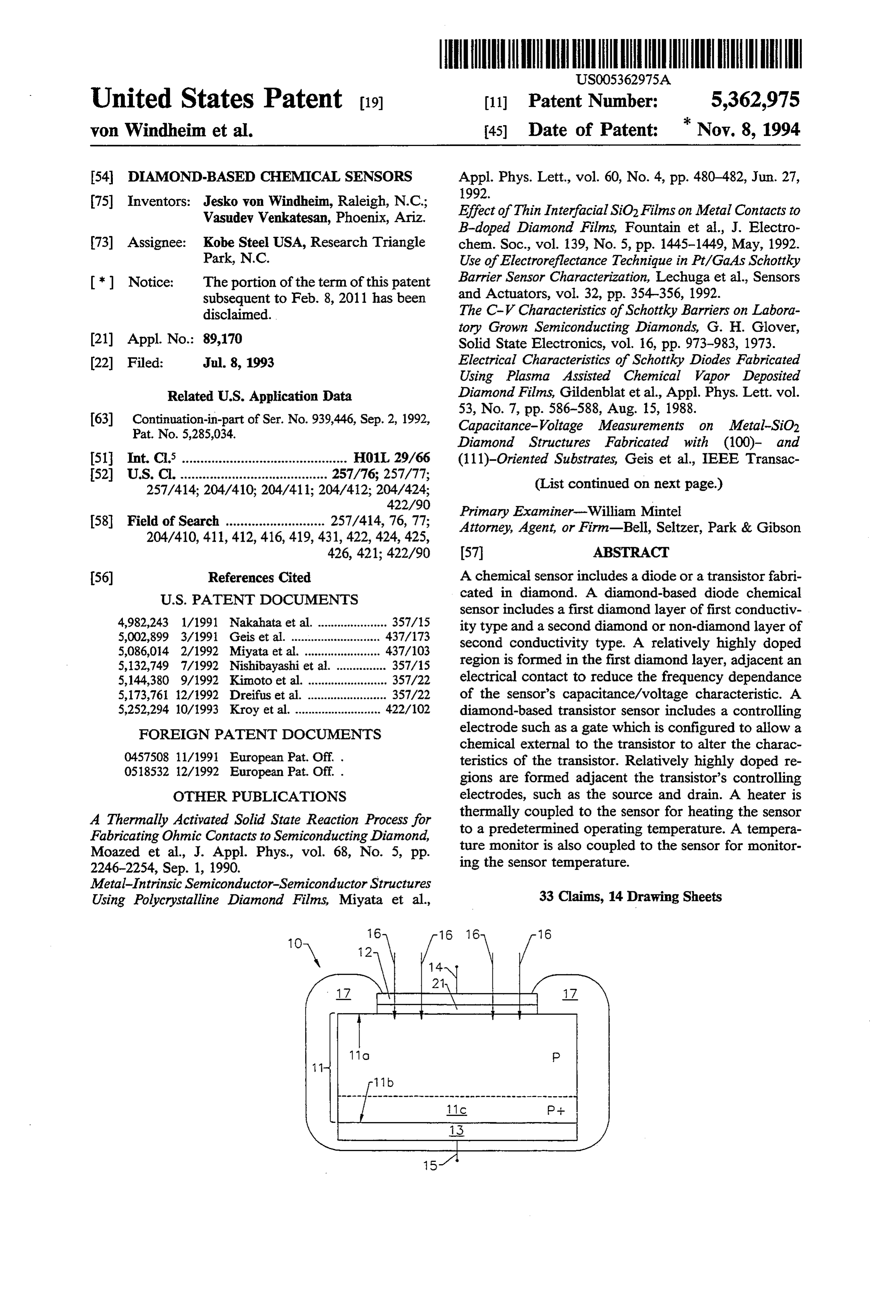 Page 1 of the original patent document