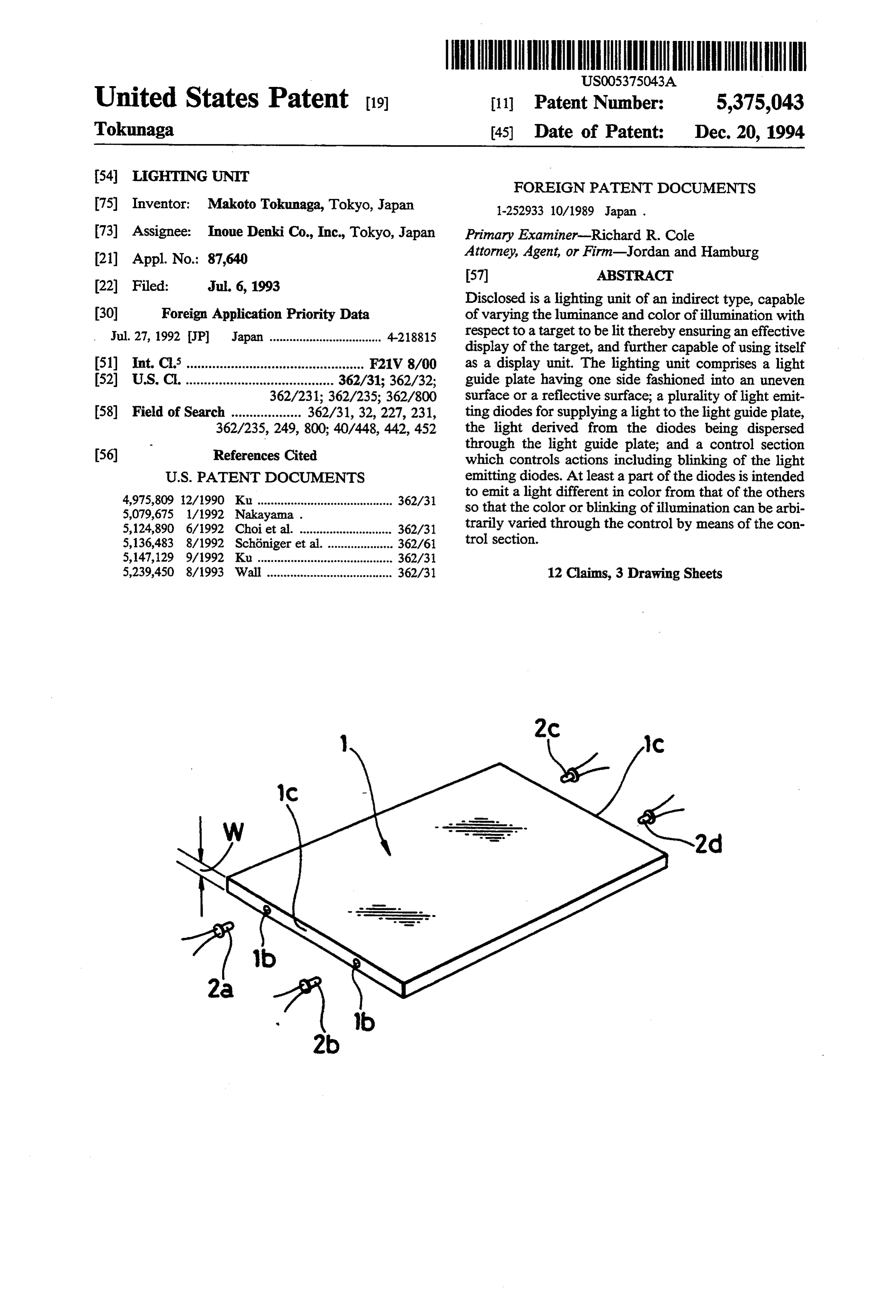 Page 1 of the original patent document