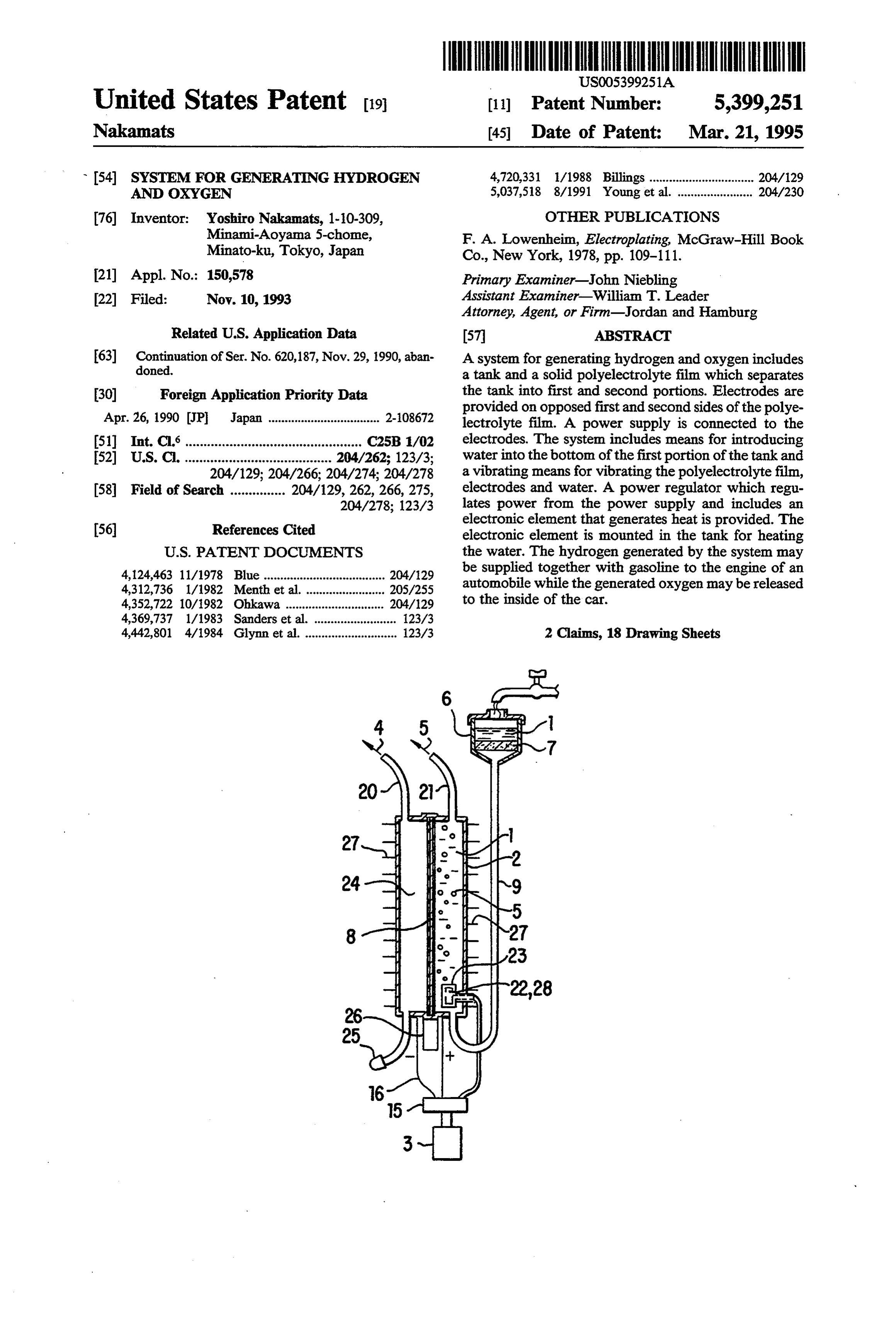 Page 1 of the original patent document