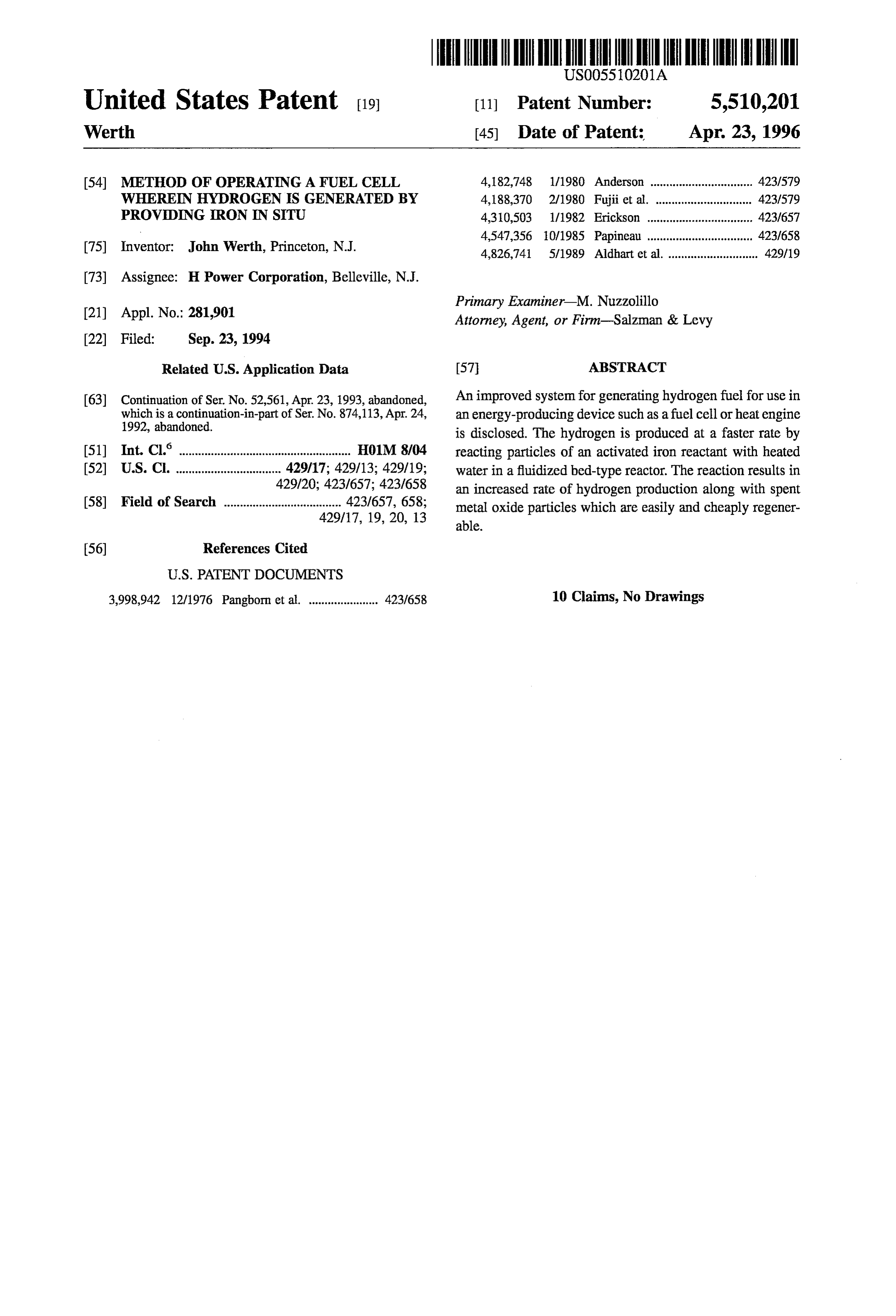 Page 1 of the original patent document