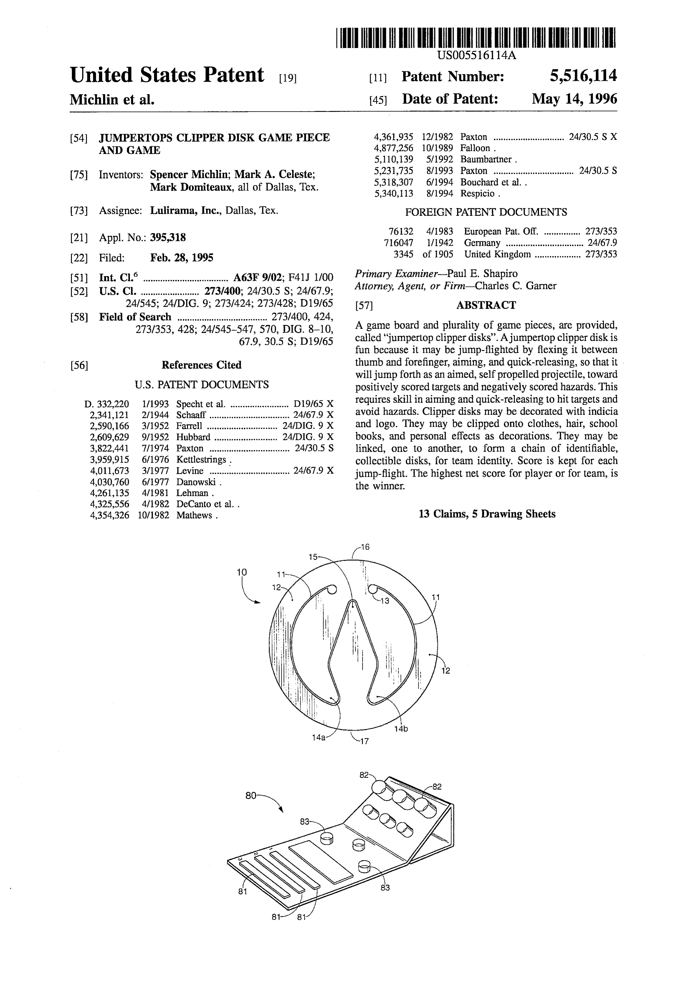 Page 1 of the original patent document