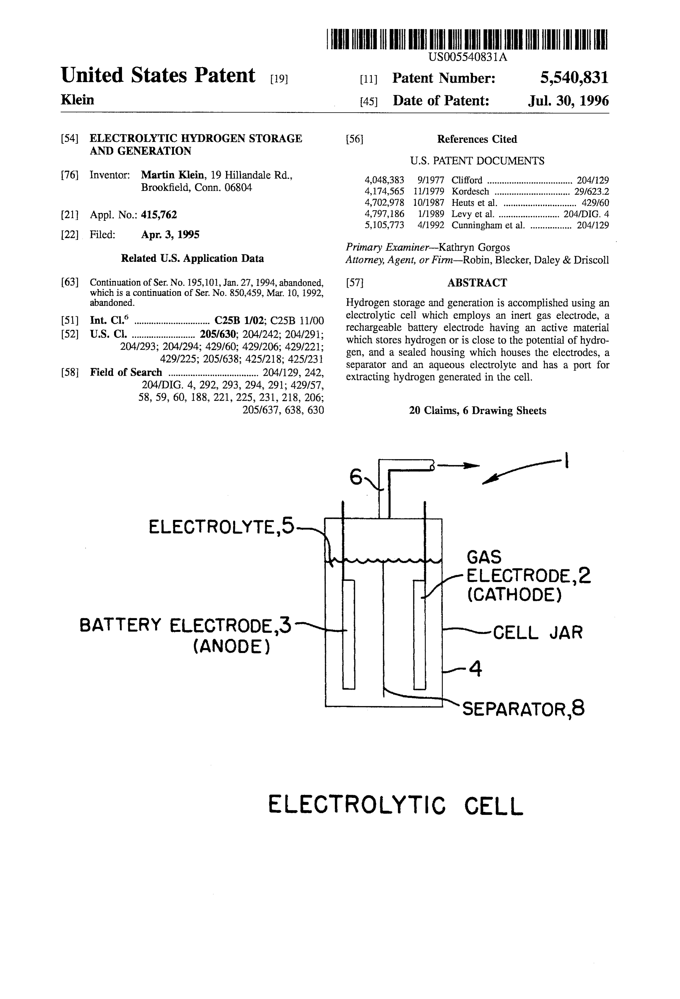 Page 1 of the original patent document