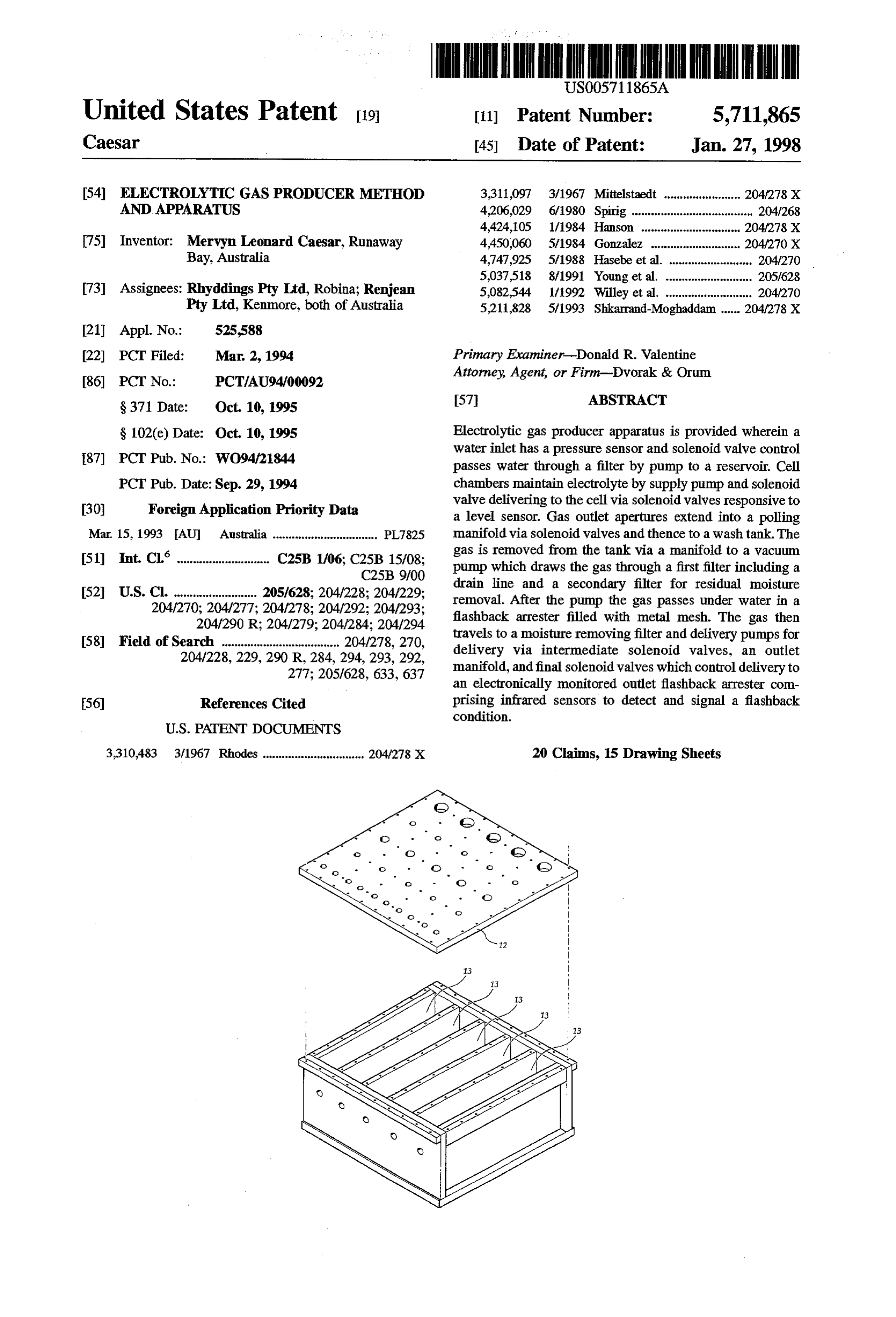 Page 1 of the original patent document