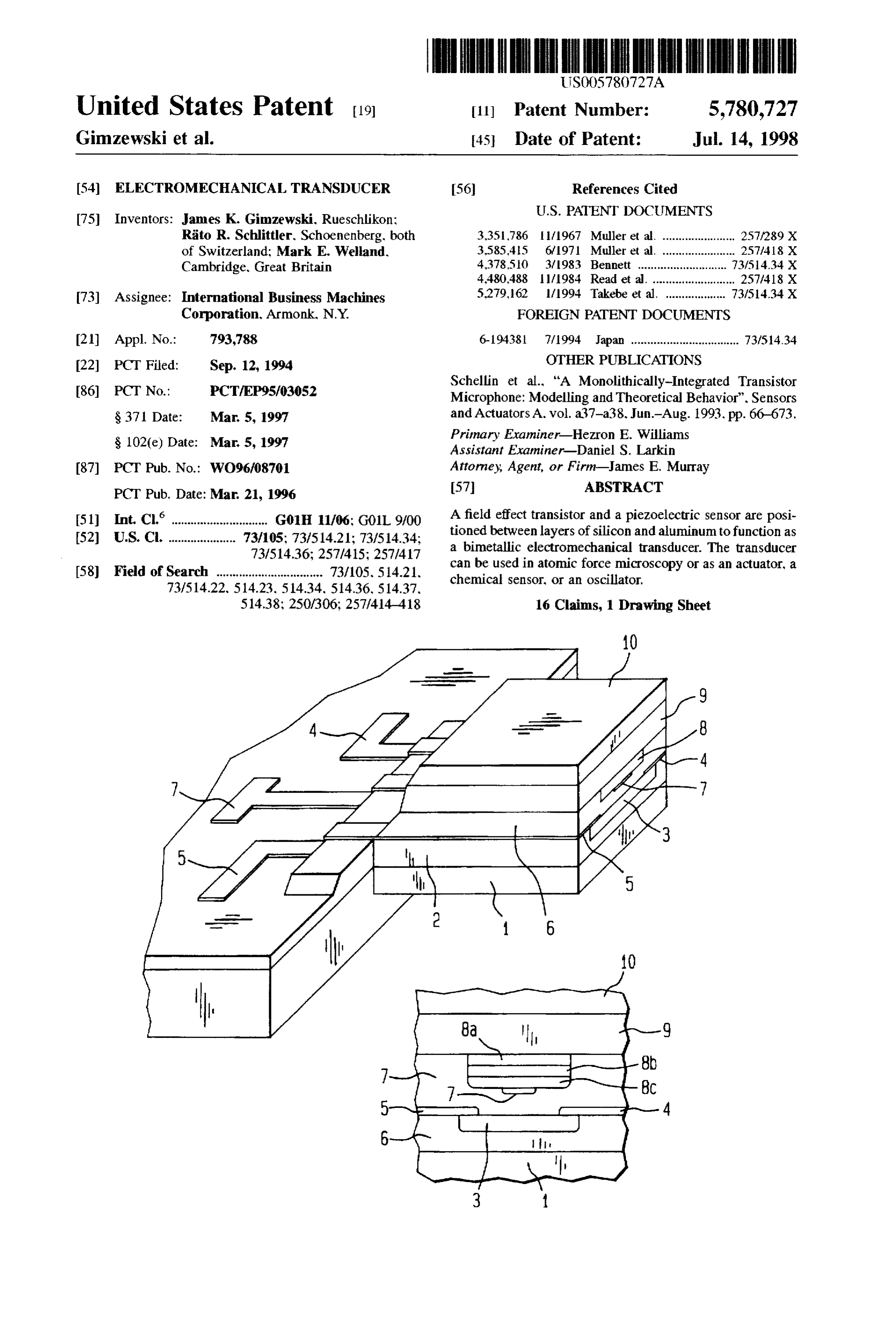 Page 1 of the original patent document