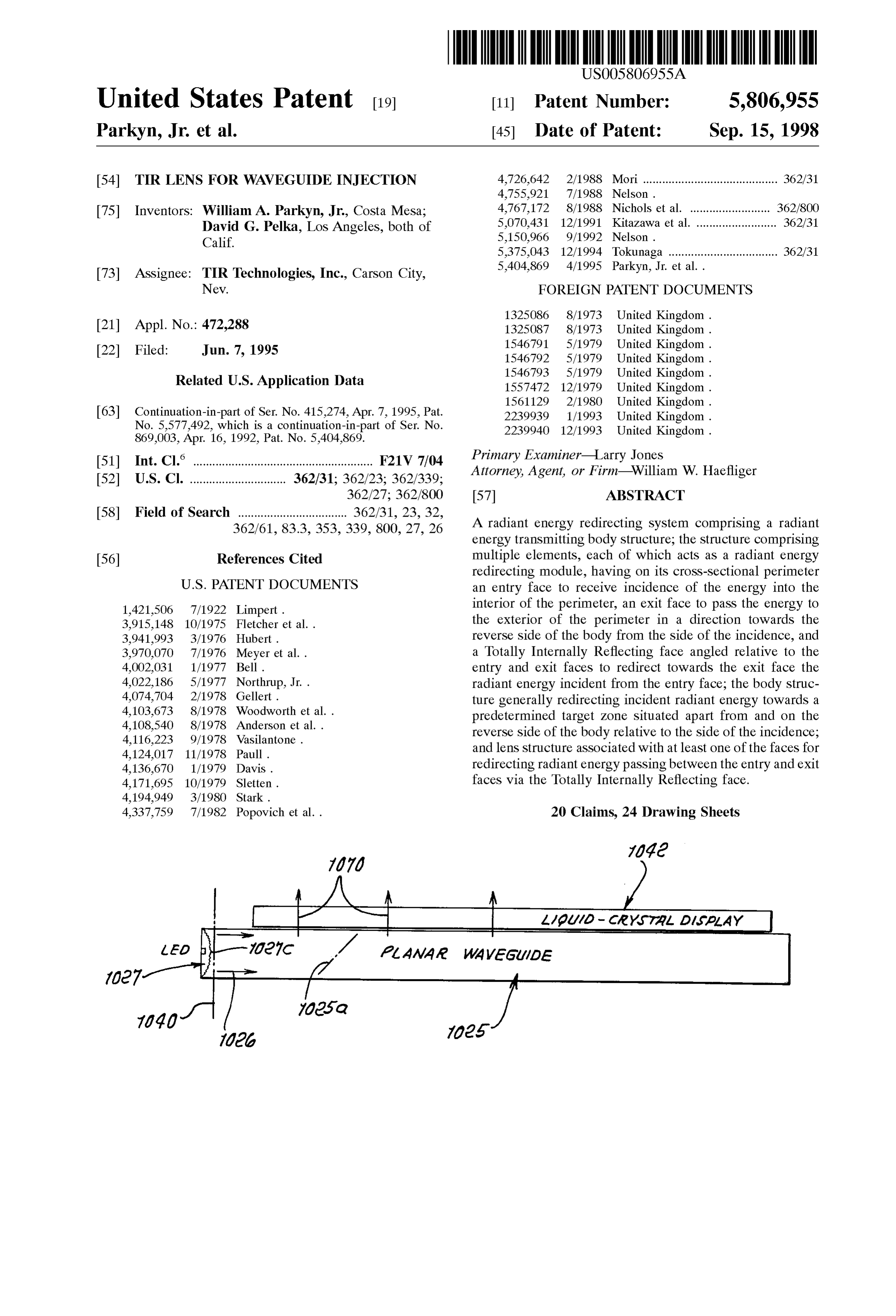 Page 1 of the original patent document