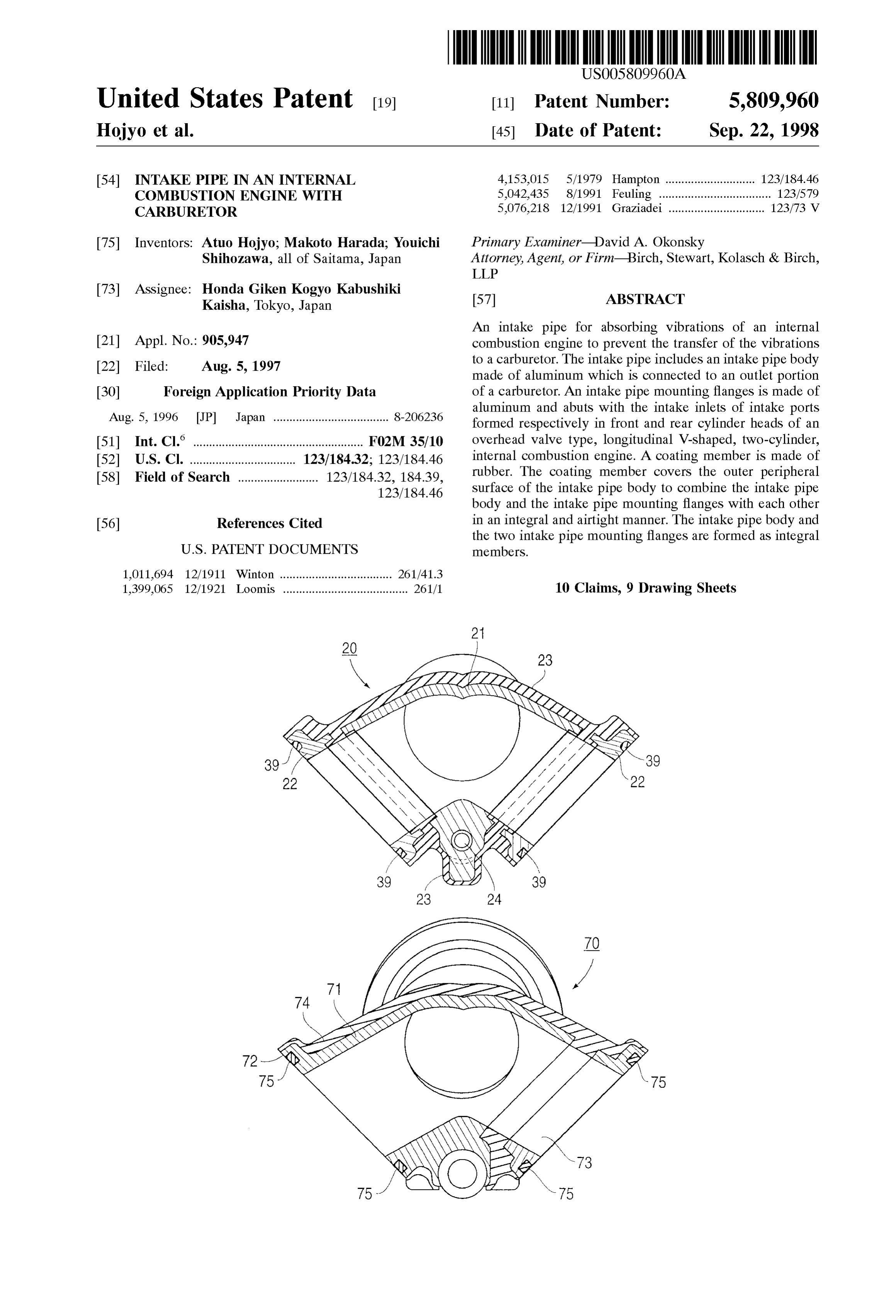 Page 1 of the original patent document