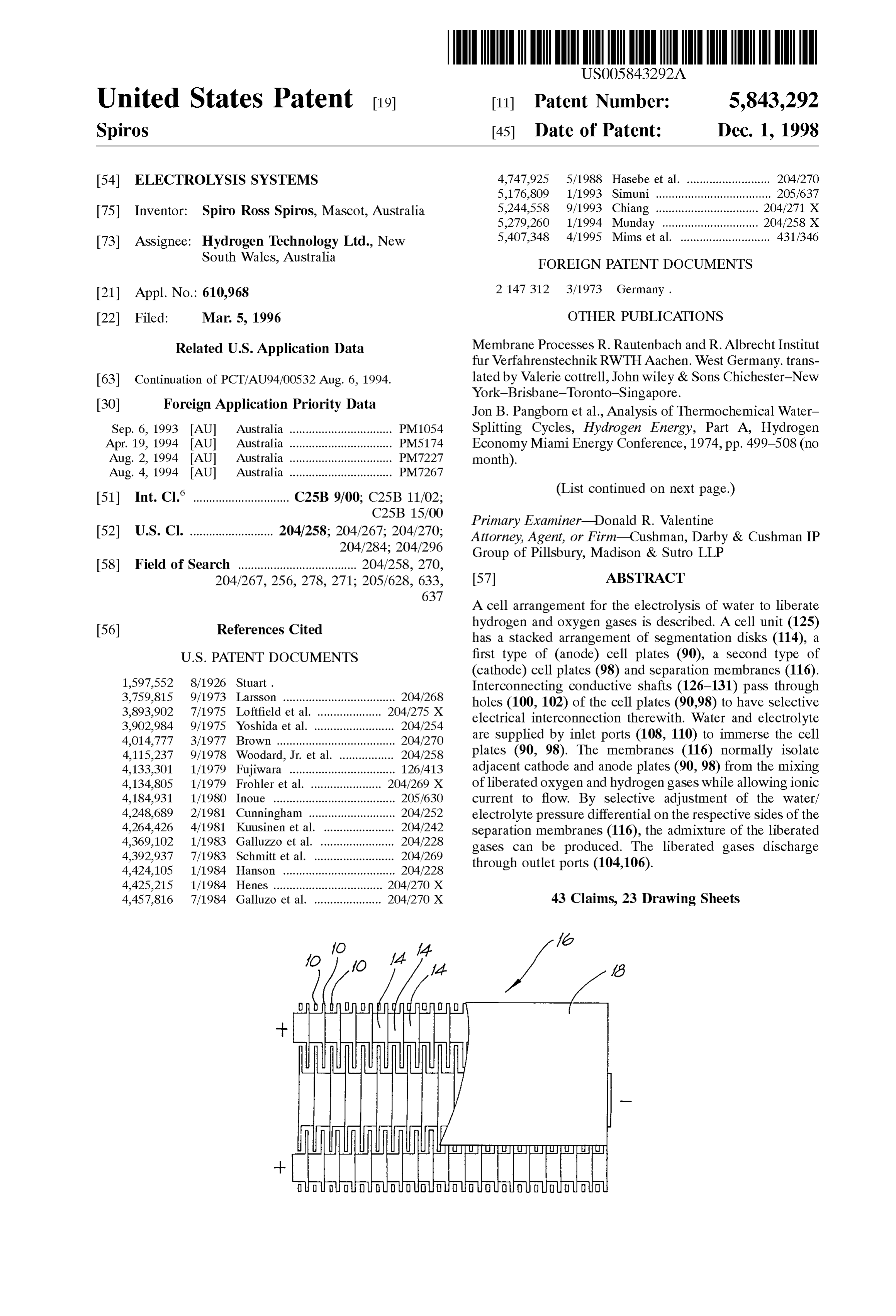 Page 1 of the original patent document