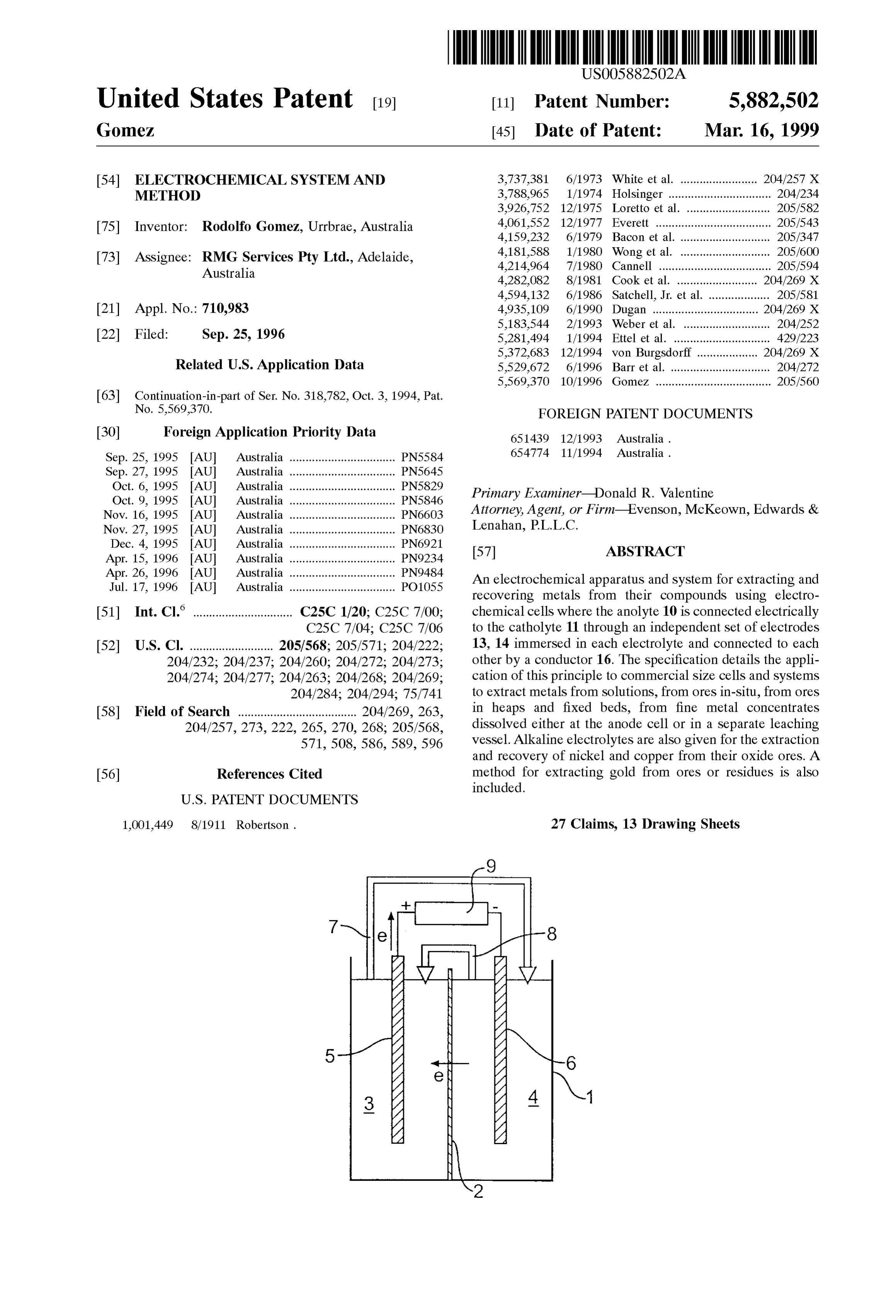 Page 1 of the original patent document