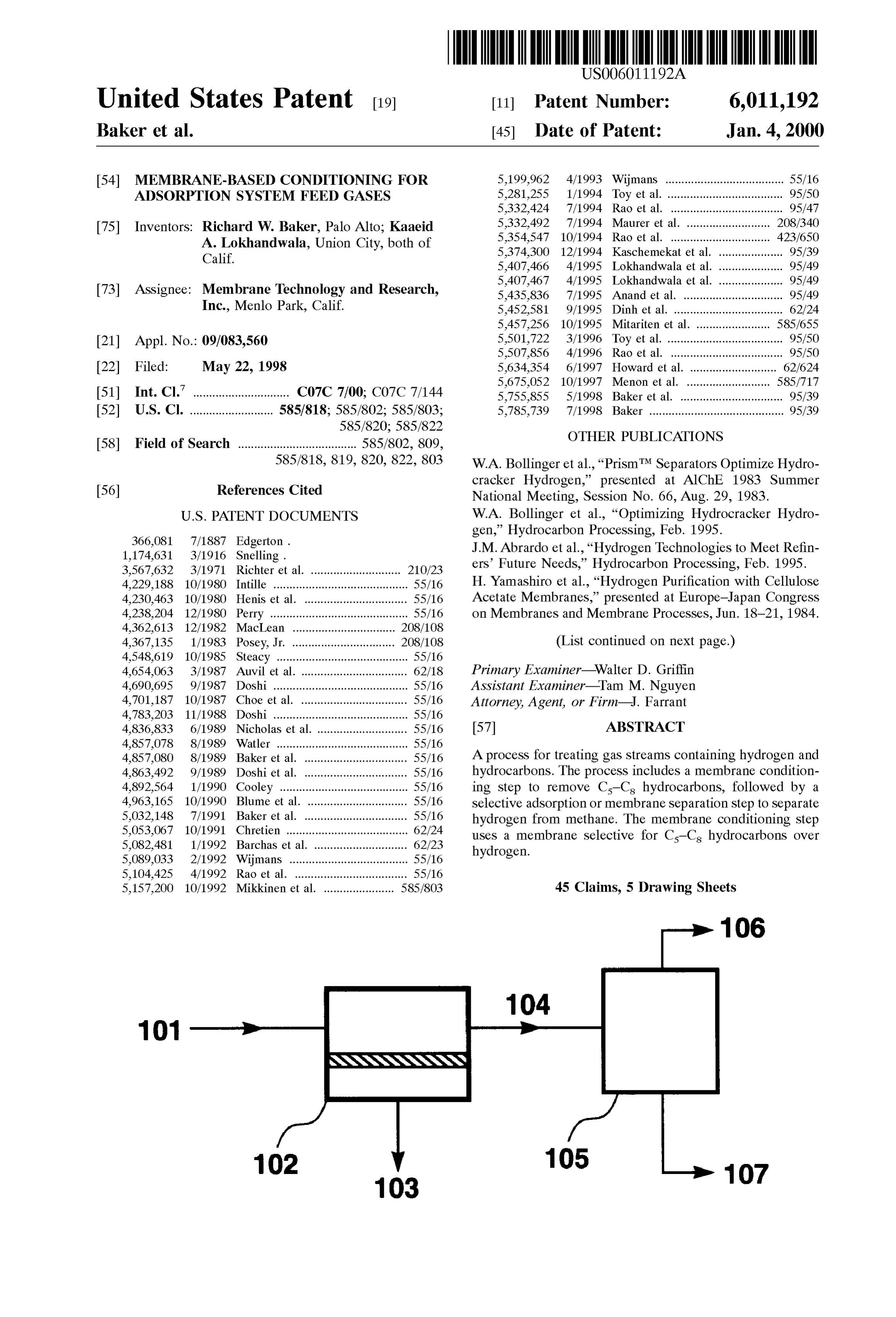 Page 1 of the original patent document