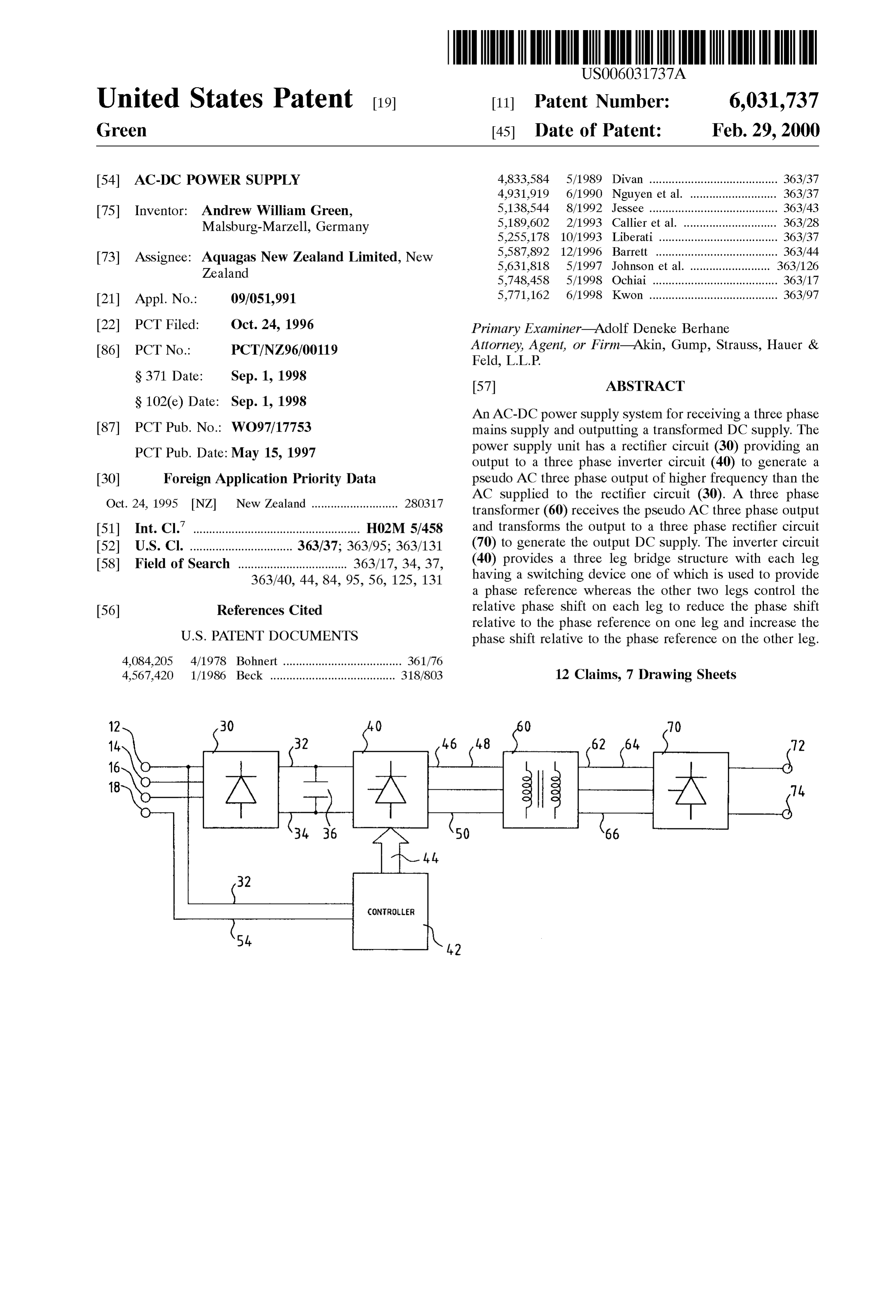 Page 1 of the original patent document