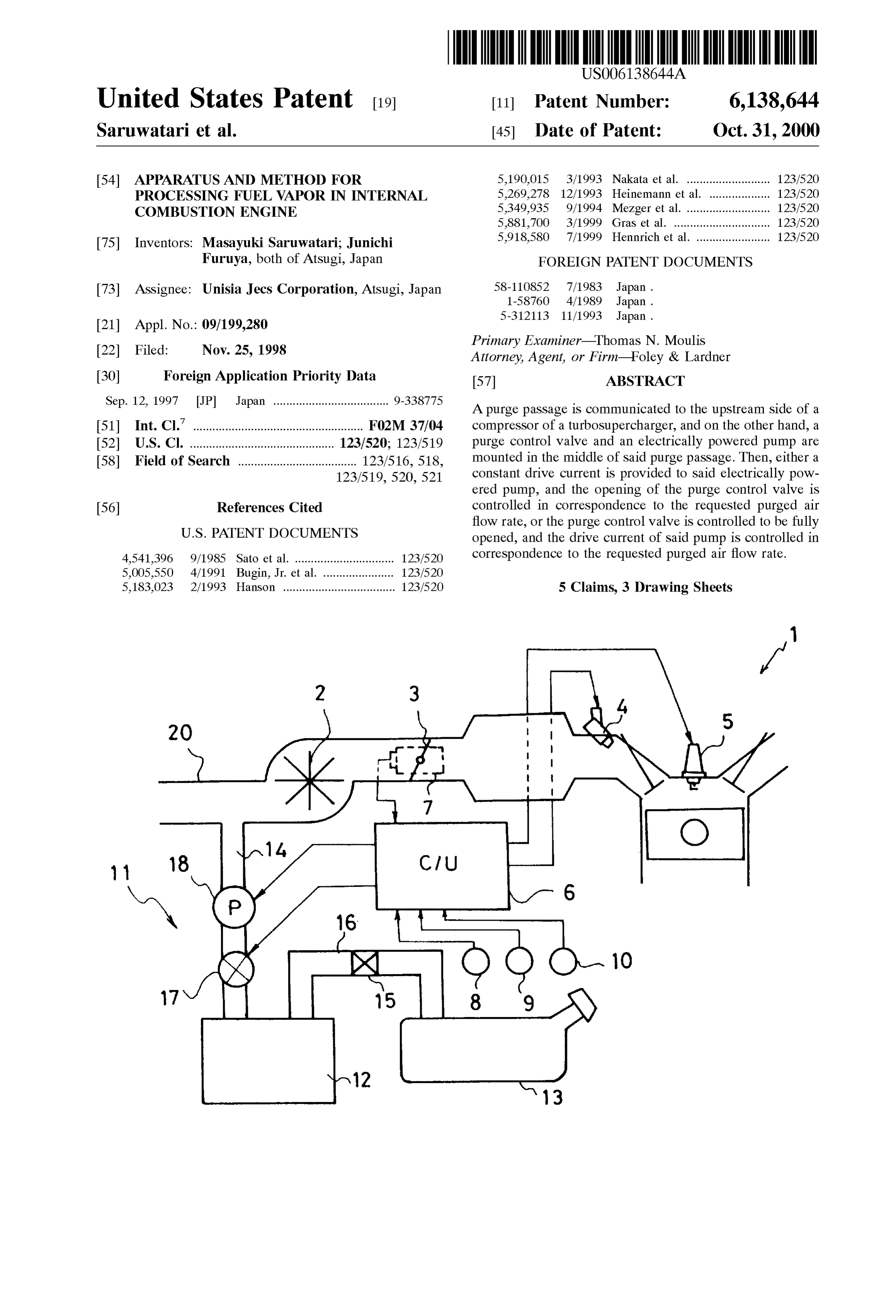 Page 1 of the original patent document